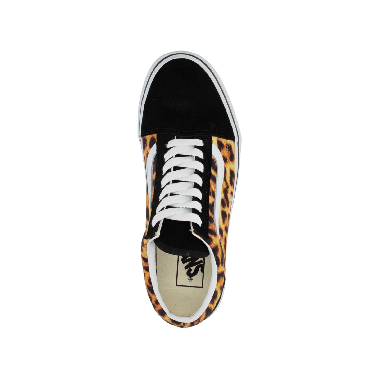 Tenis Vans Leopard Old Skool Negro para Mujer [VAN1360] 