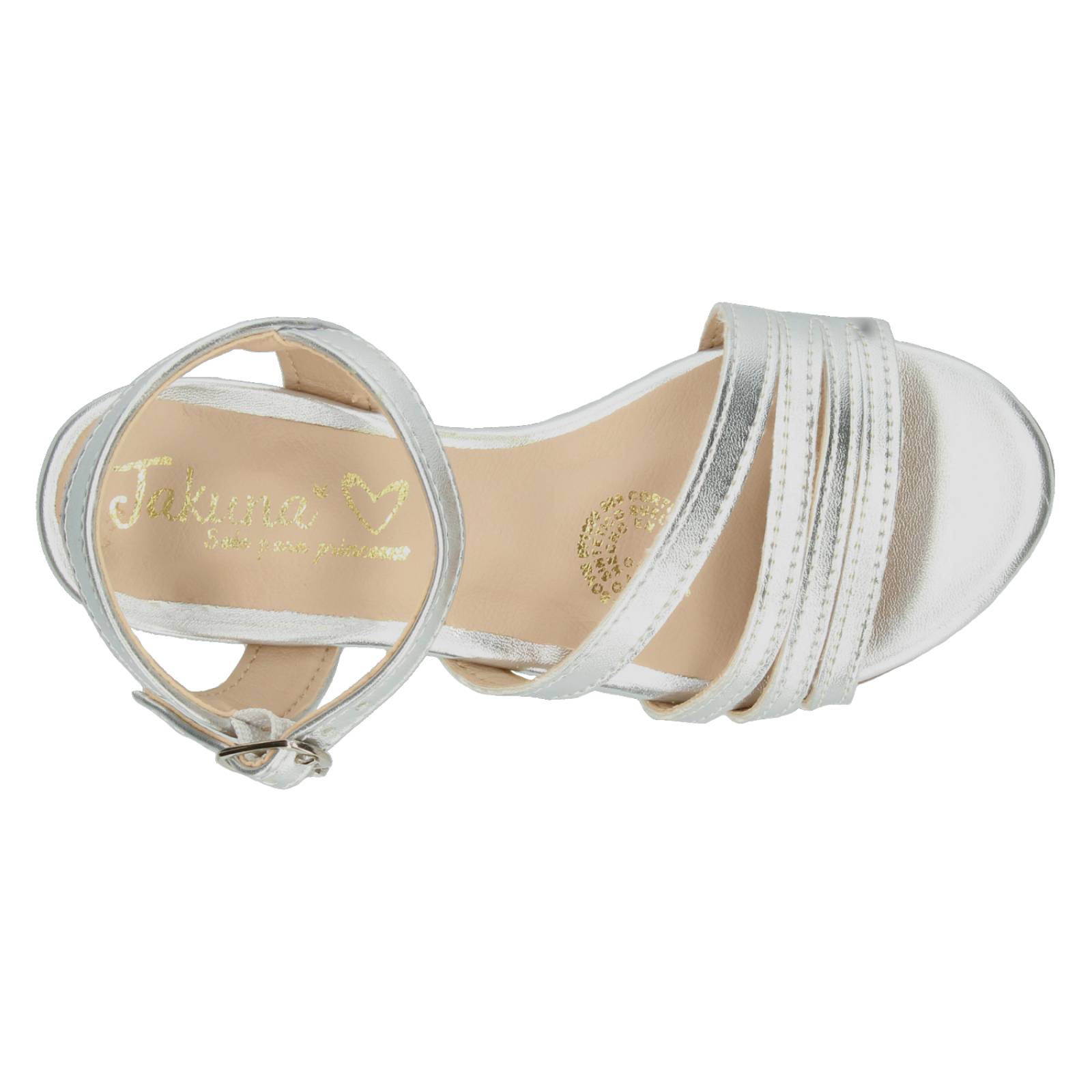 Sandalias Jakuna Plata para Niña [JAK266] 