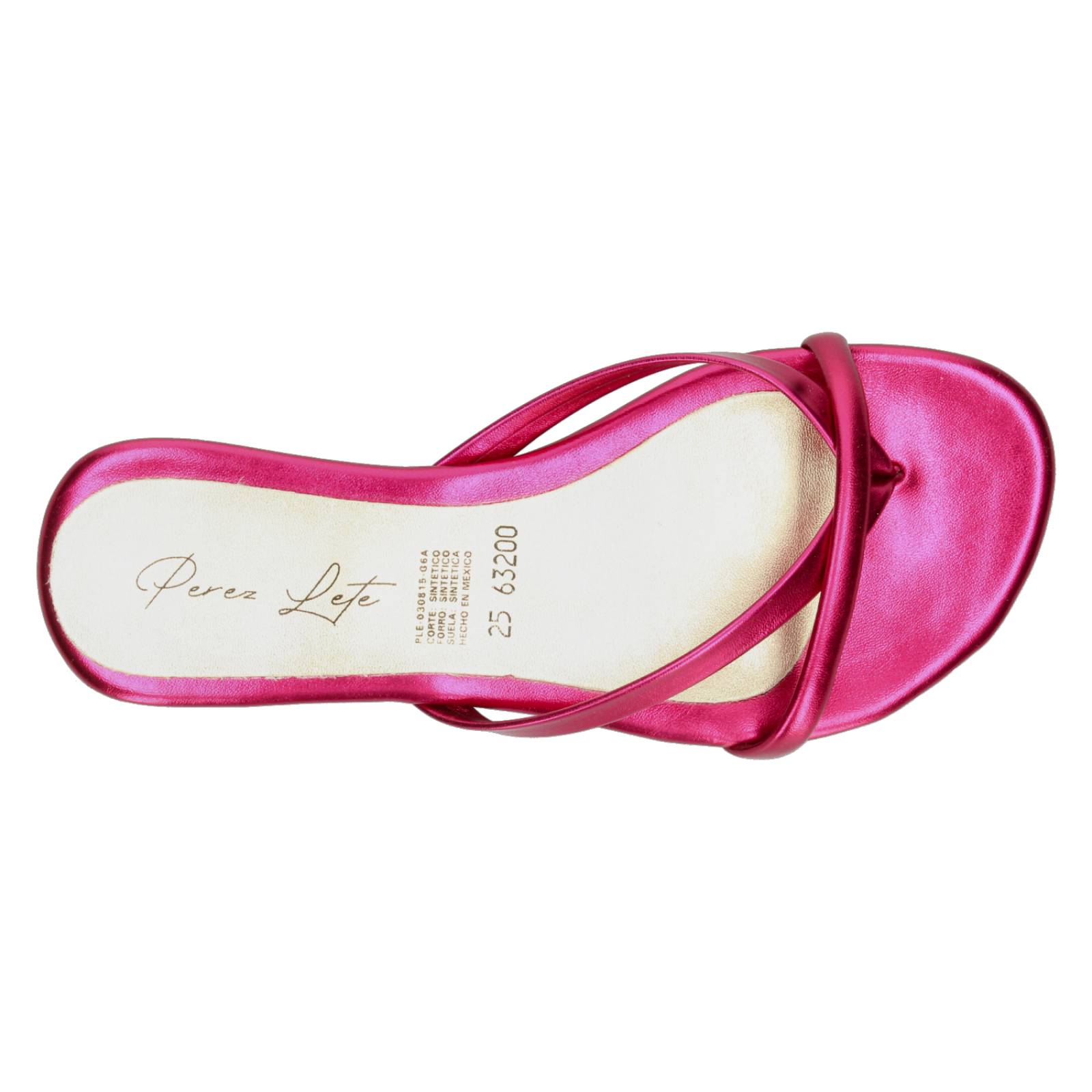 Sandalias Perez lete Fucsia para Mujer [PLT298] 