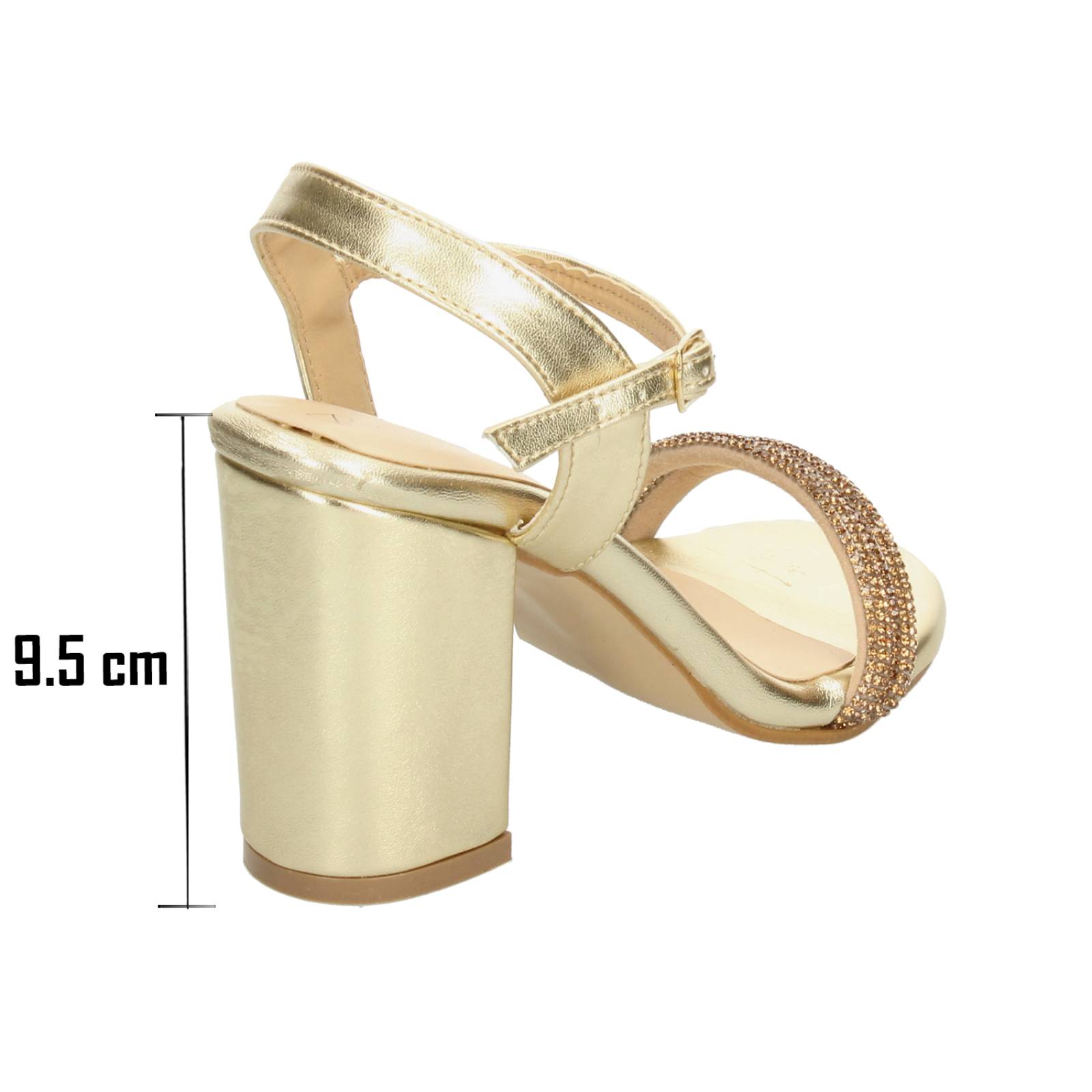 Sandalias de Fiesta Perez lete Dorado para Mujer [PLT336] 
