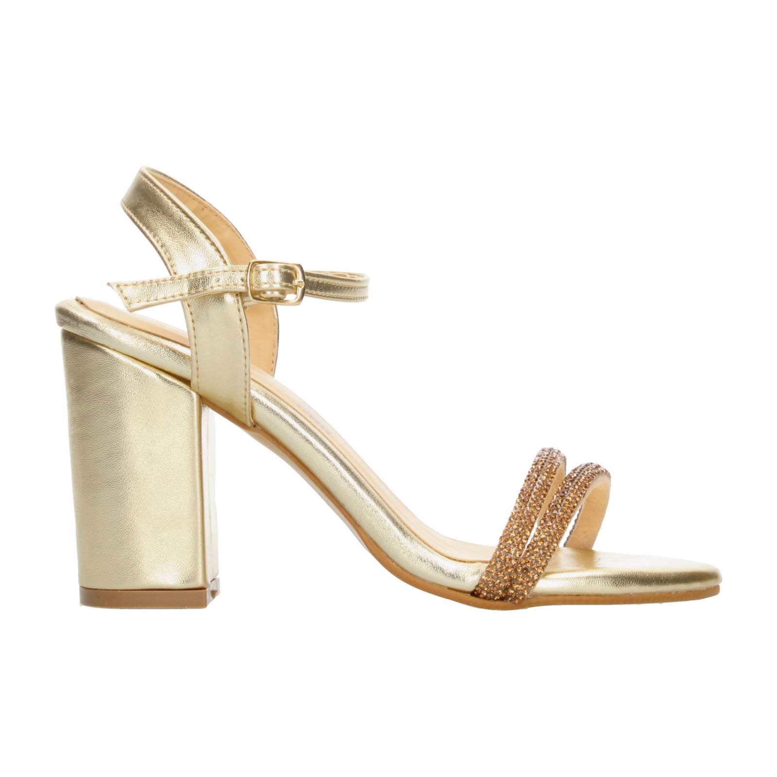 Sandalias de Fiesta Perez lete Dorado para Mujer [PLT336] 