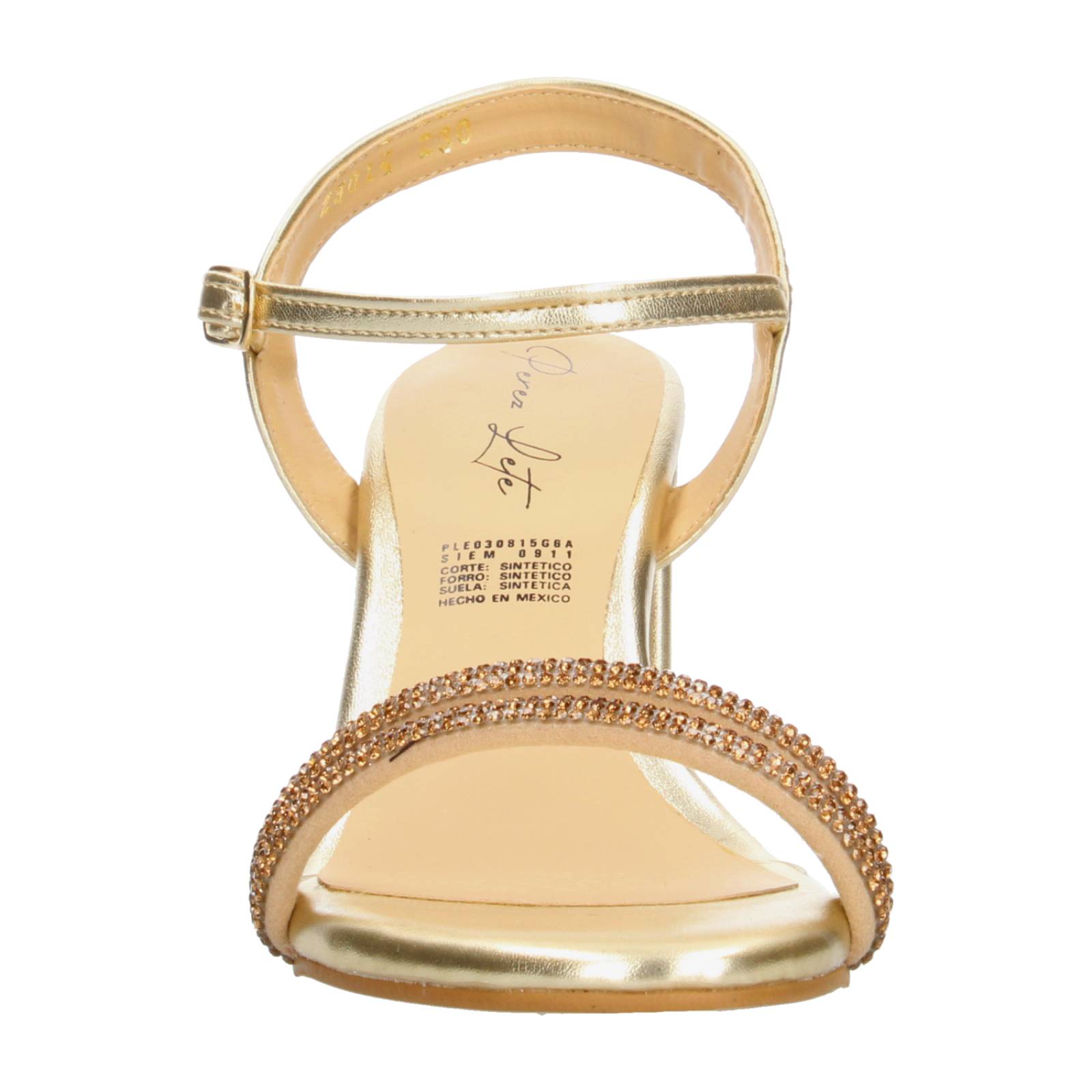 Sandalias de Fiesta Perez lete Dorado para Mujer [PLT336] 