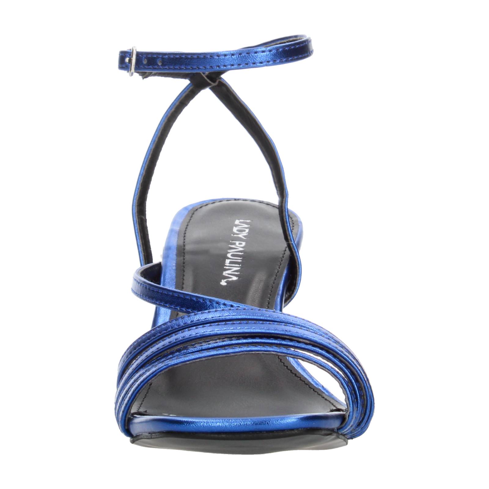 Sandalias de Fiesta Paulina Azul para Mujer [PAU950] 