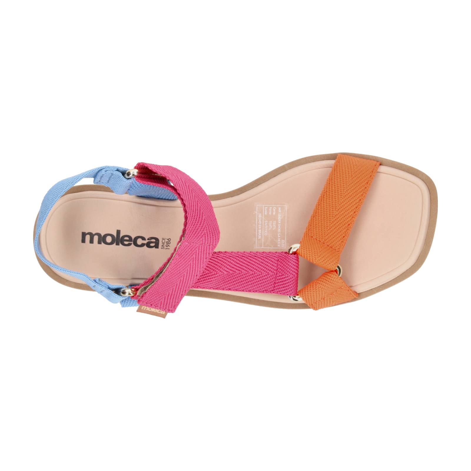 Sandalias Moleca Multicolor para Mujer [MLE28] 
