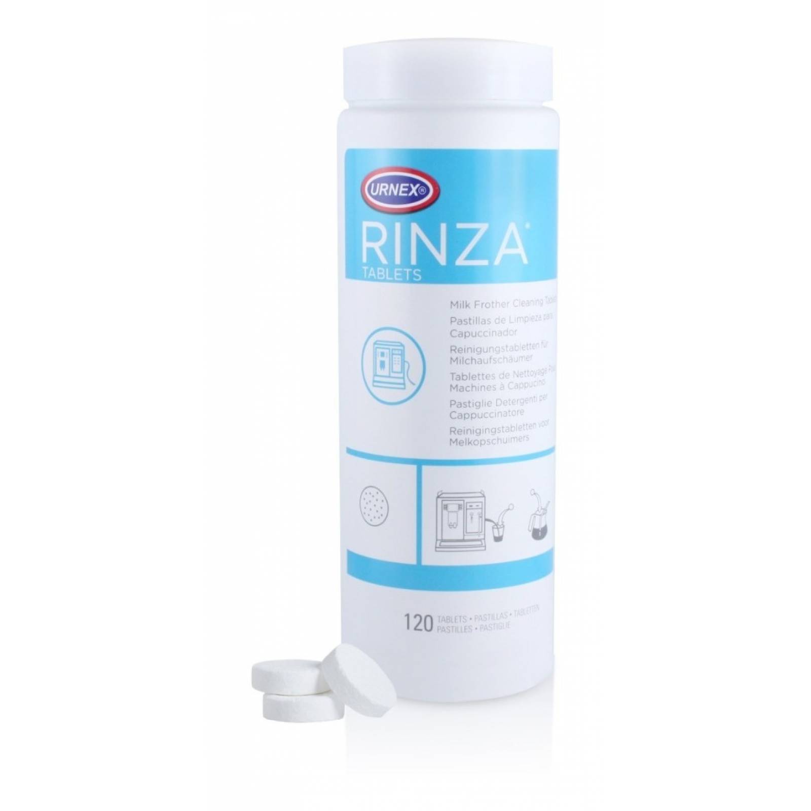 Limpiador Rinza M61 Urnex Café Espumador De Leche 120pz