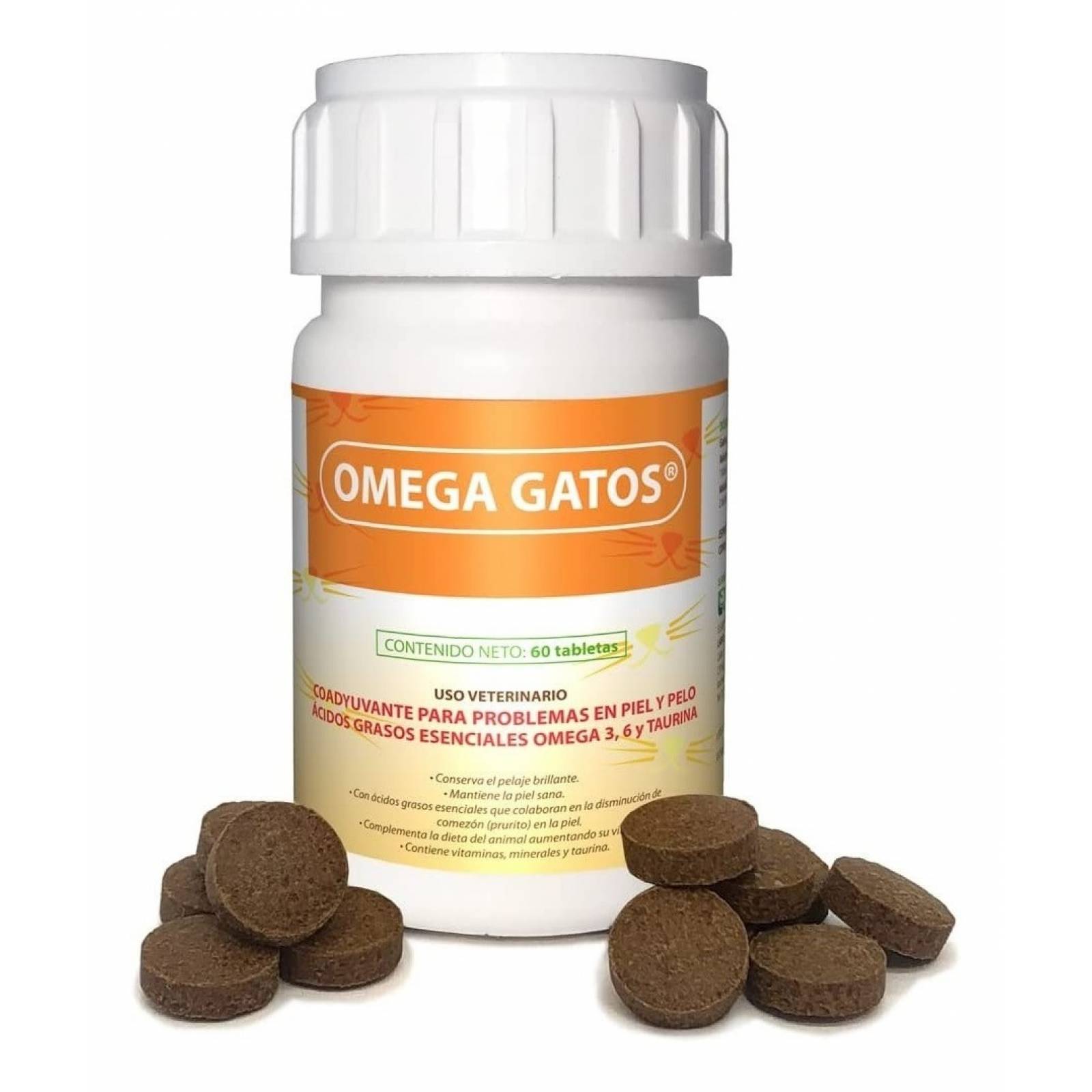 Ruiland Omega Gatos Para Piel Y Pelo Con Taurina 60 Tabs
