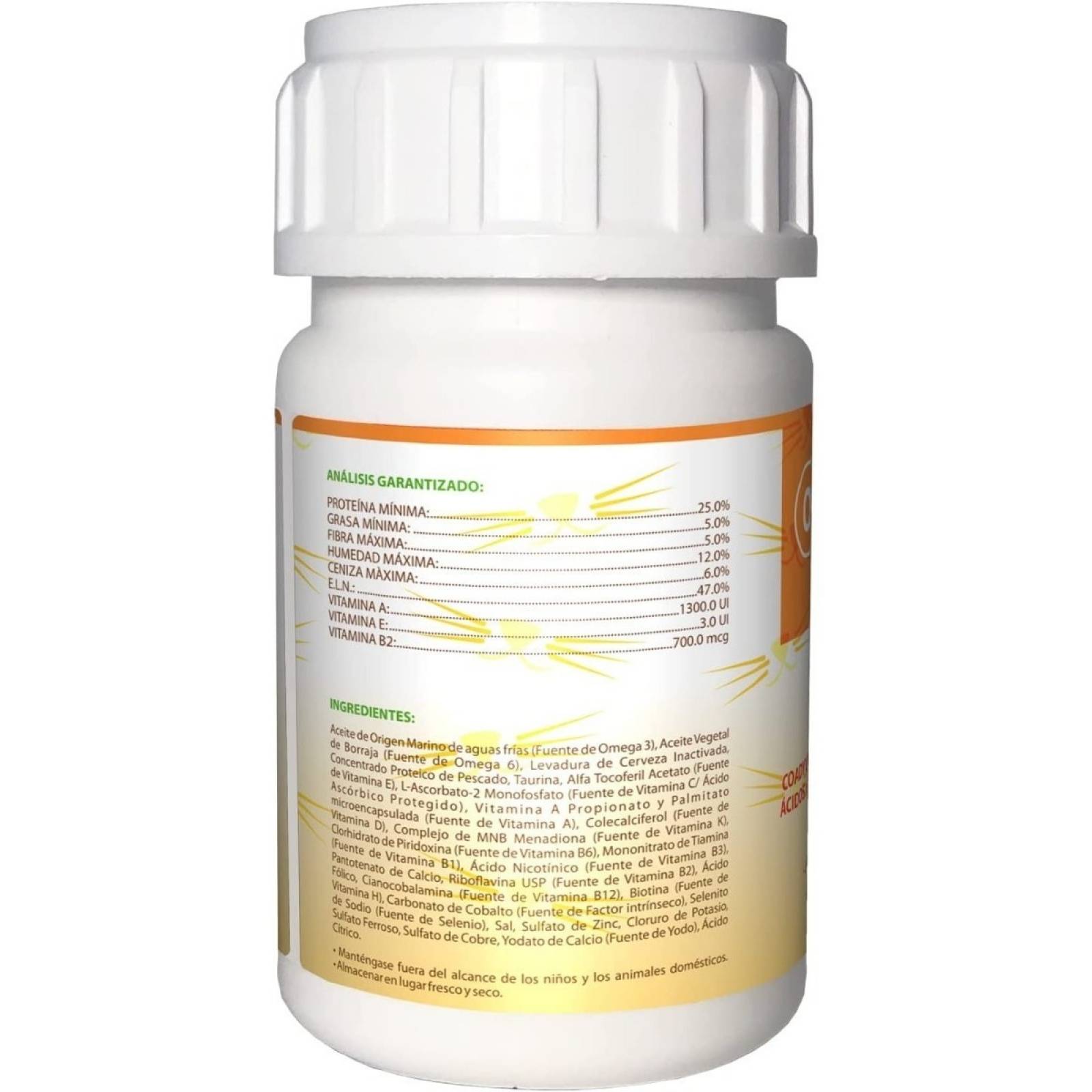 Ruiland Omega Gatos Para Piel Y Pelo Con Taurina 60 Tabs