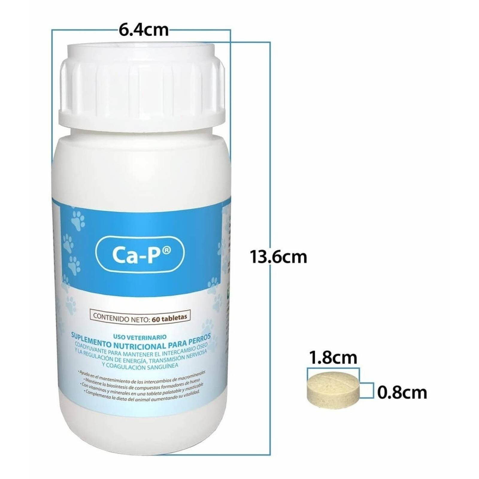 Ruiland Ca p Vitaminas Para Perros Masticable Calcio Omega 6