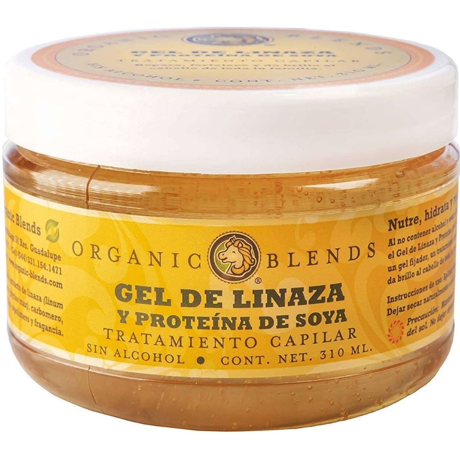 Gel De Linaza Y Proteína De Soya Organic Blends 310 Ml