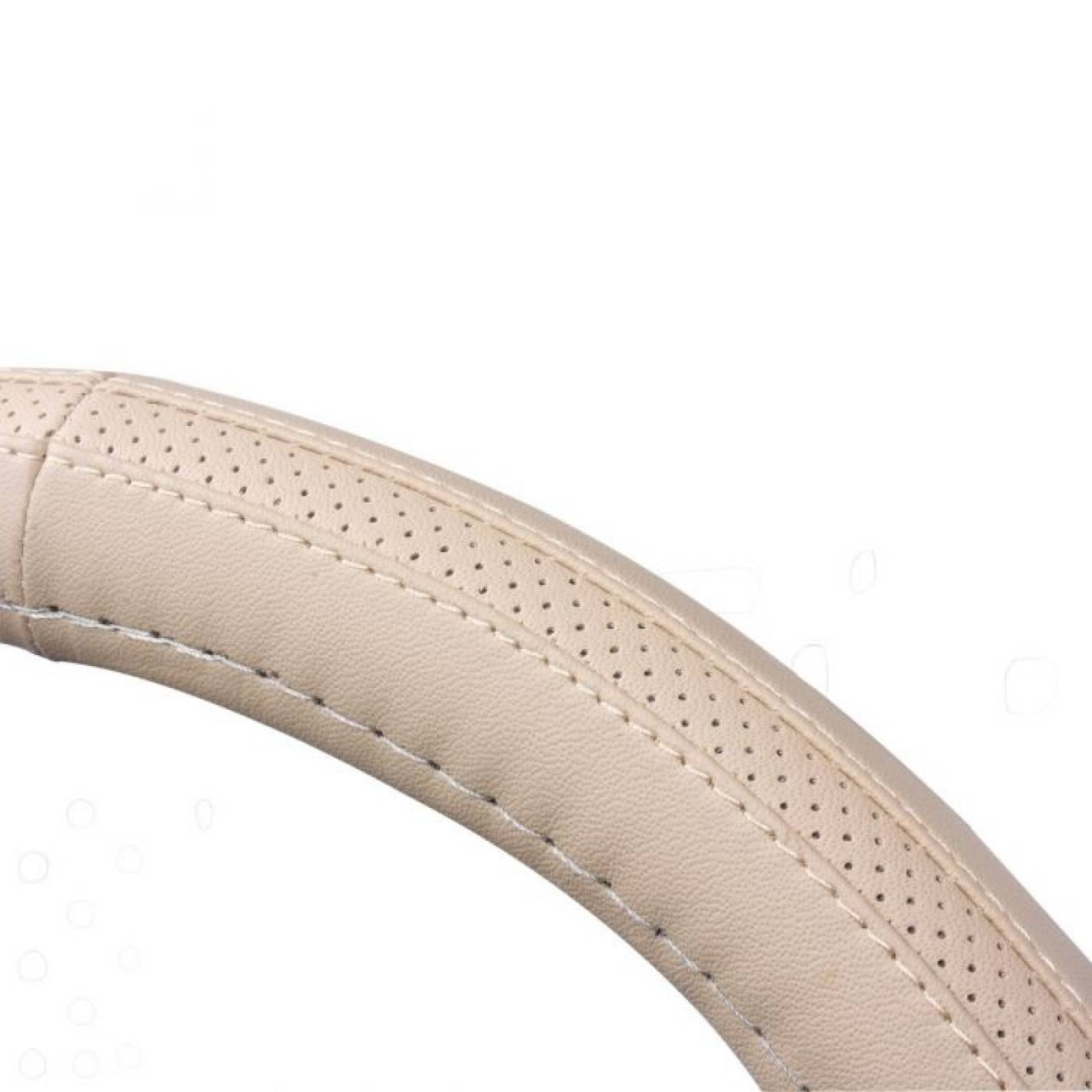 Cubre volante de piel color camello Mikels