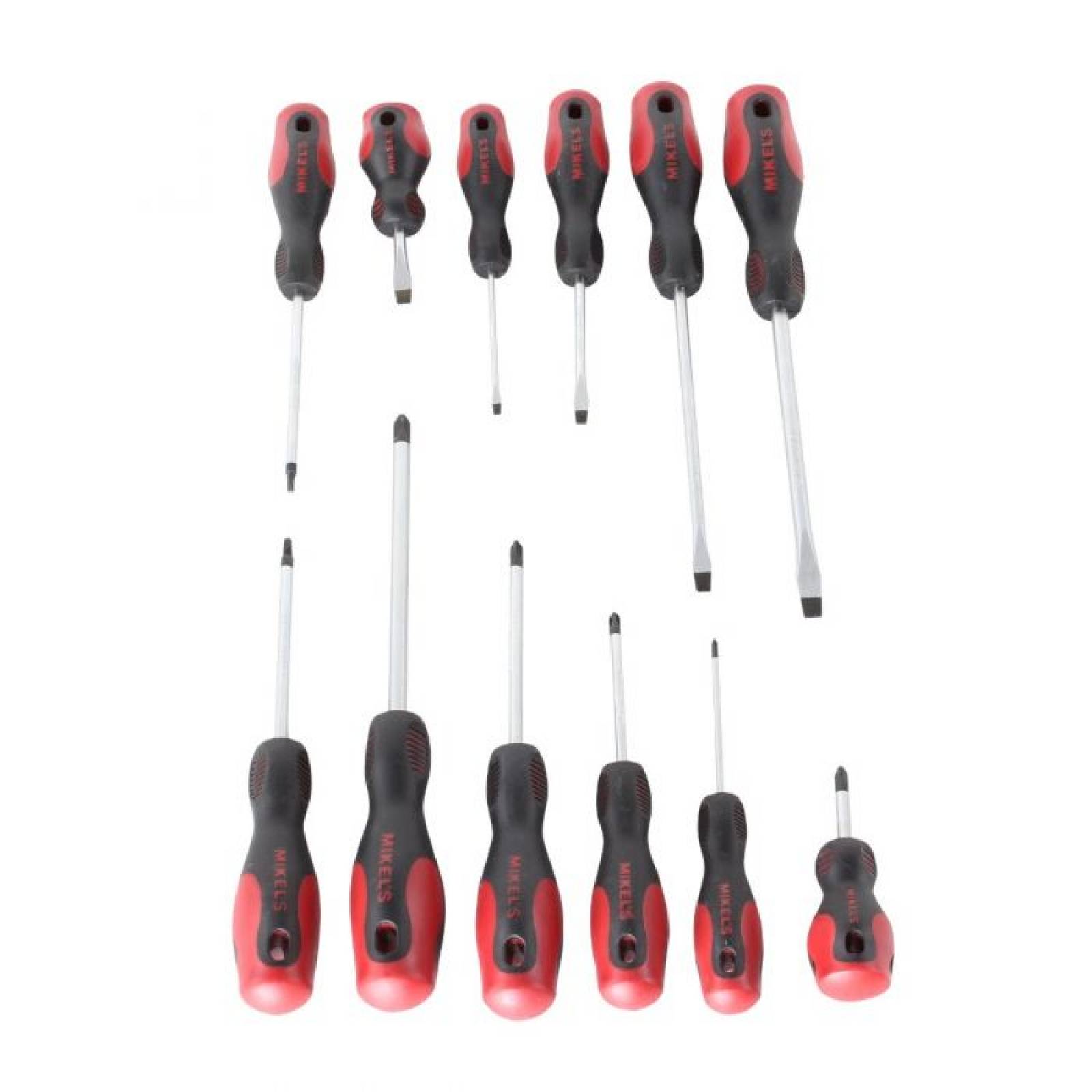 Juego de desarmadores 12 piezas barra CR-V Mikels