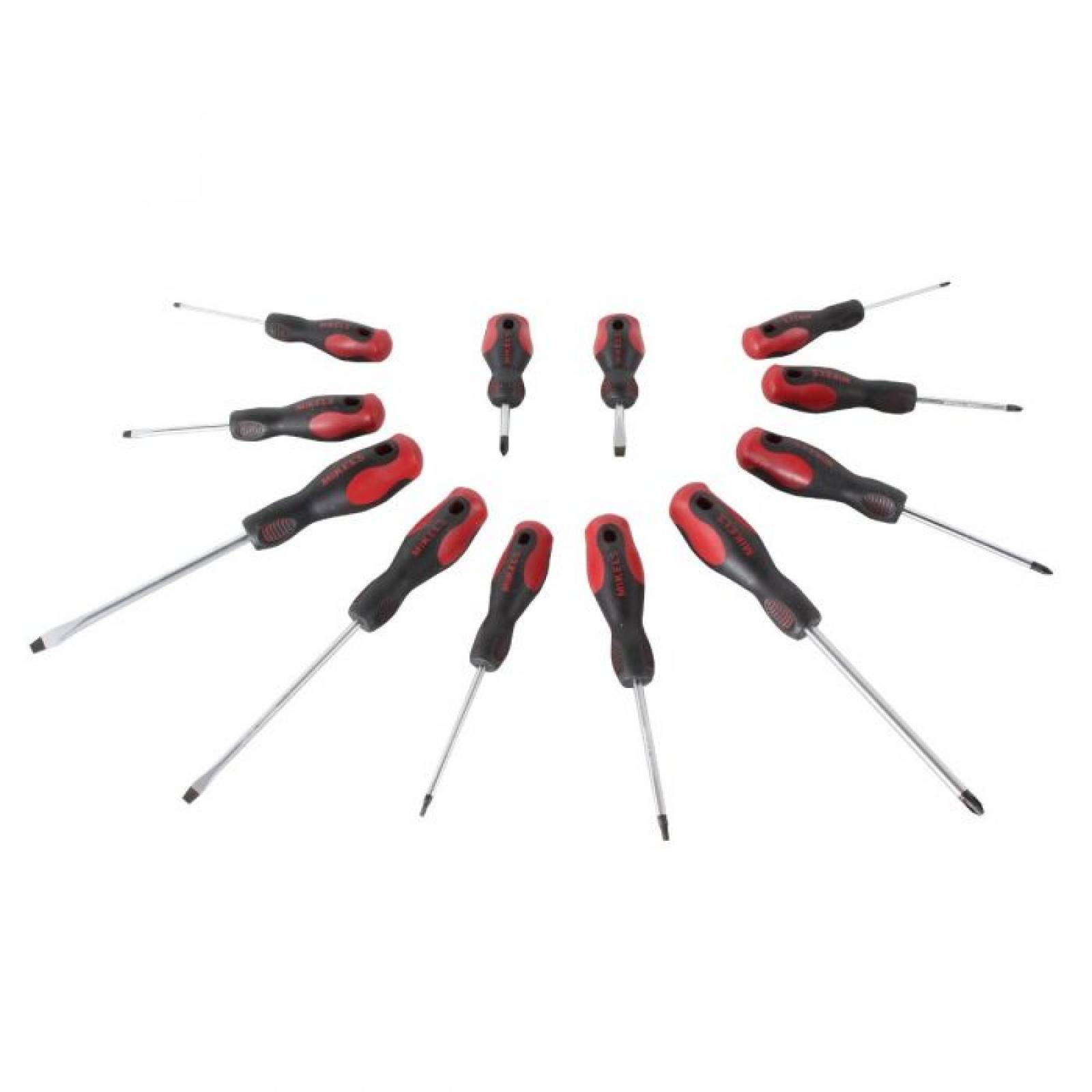 Juego de desarmadores 12 piezas barra CR-V Mikels