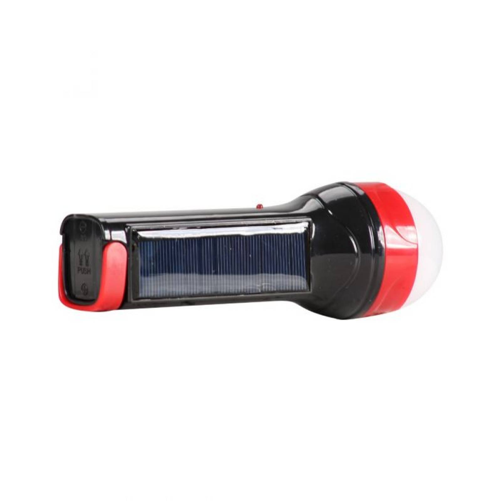 Lámpara manual recargable doble iluminación solar 250mah Mikels