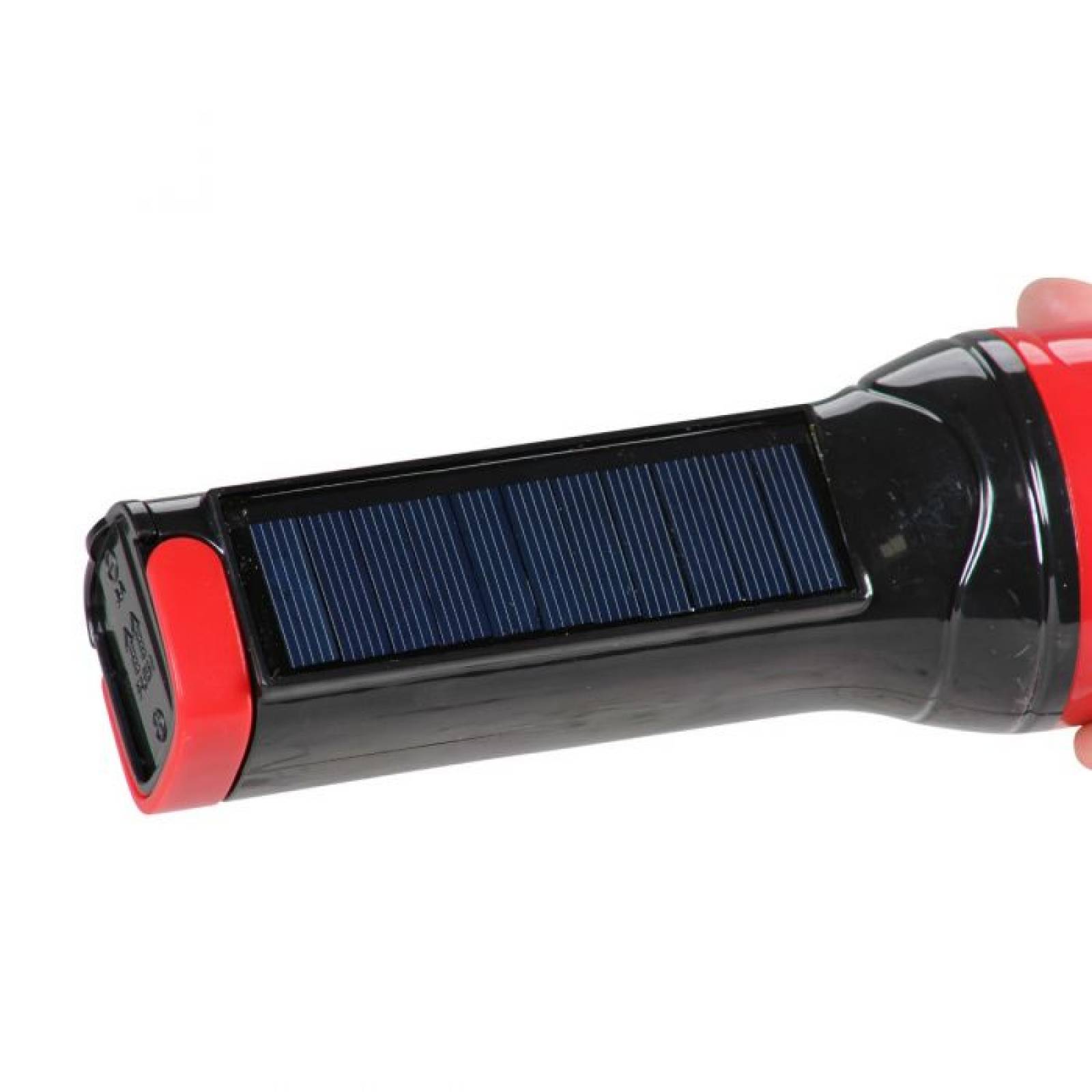 Lámpara manual recargable doble iluminación solar 250mah Mikels