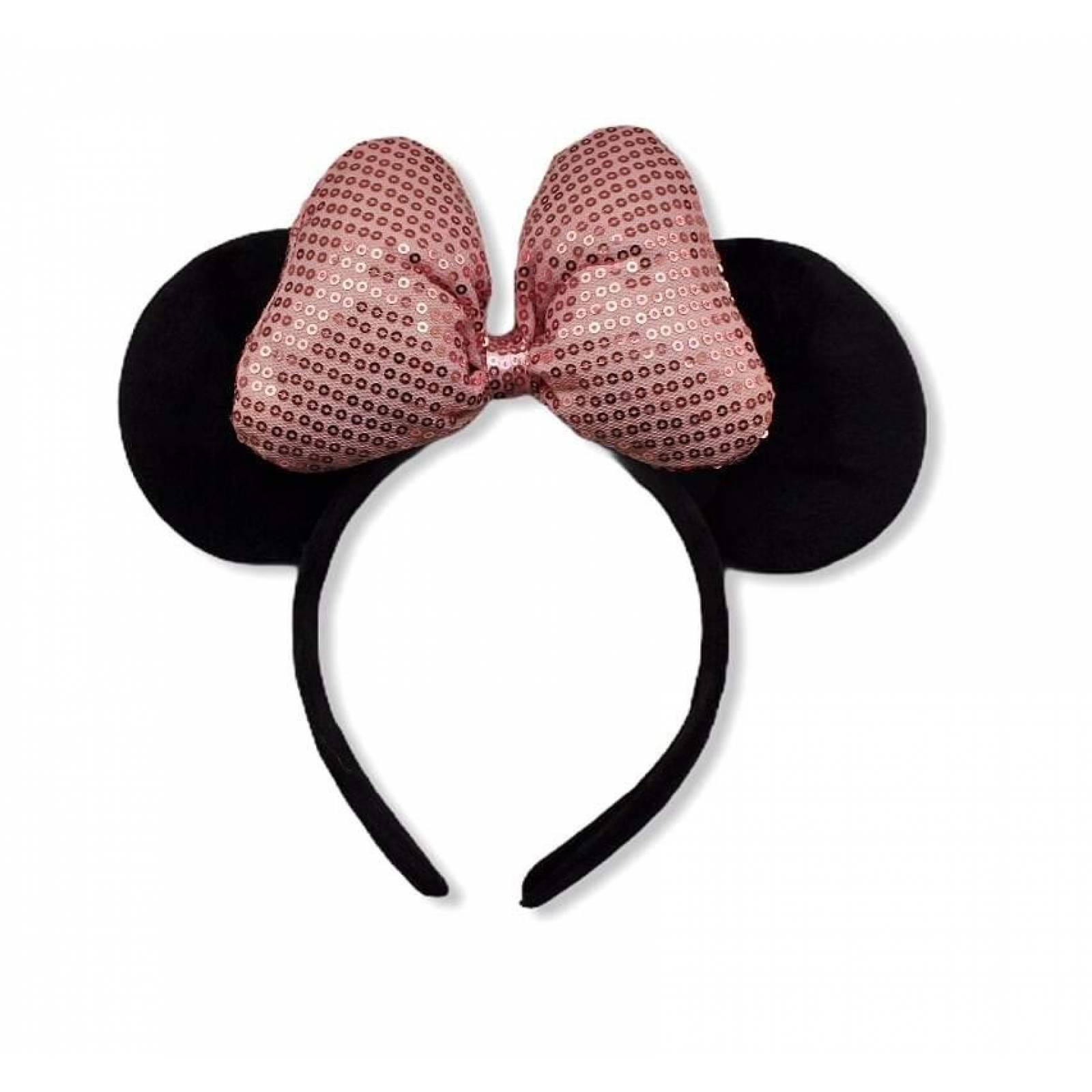 OREJAS MINNIE CLASICAS MOÑO ROSA OR26