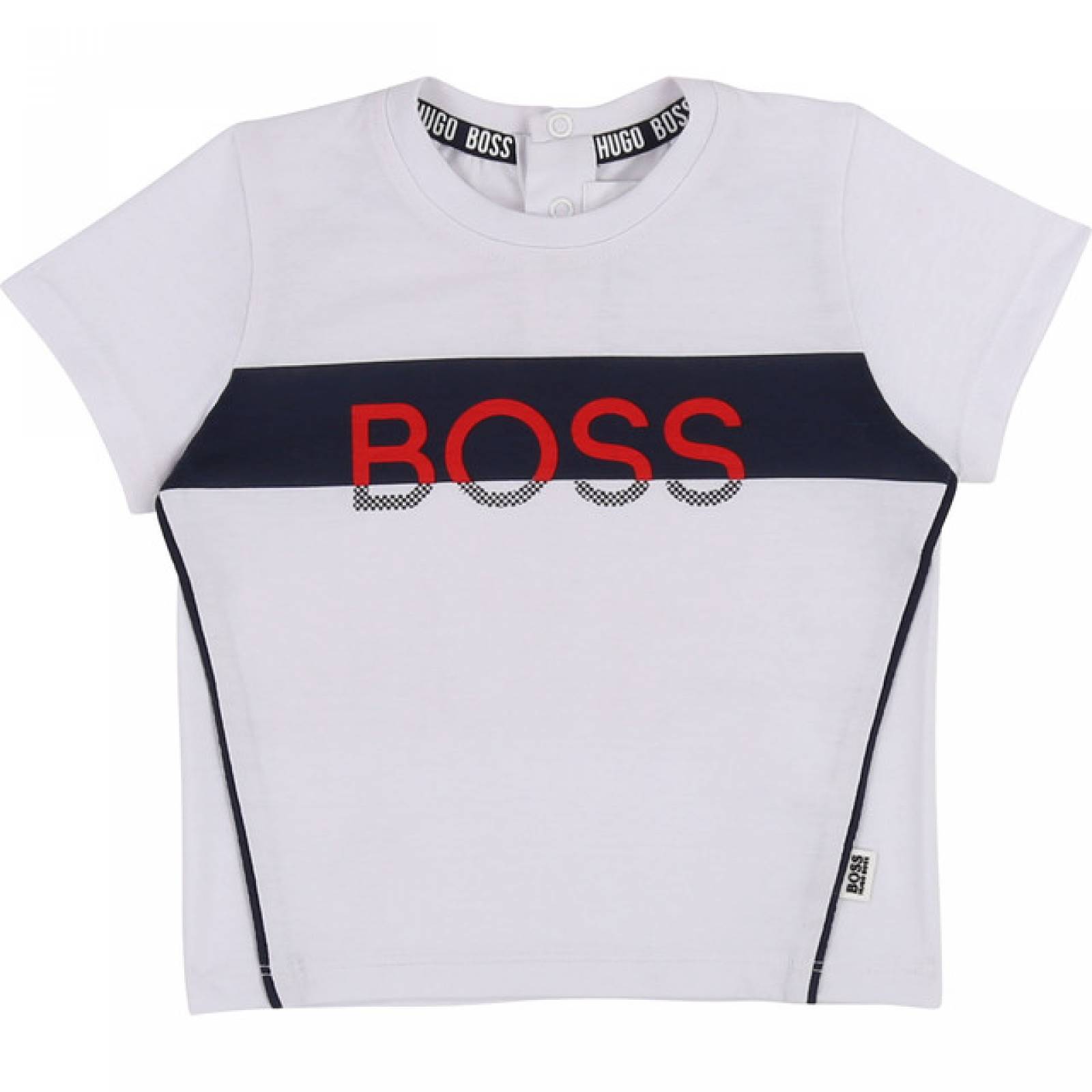 HUGO BOSS PLAYERA BLANCA MANGA CORTAPARA BEBE