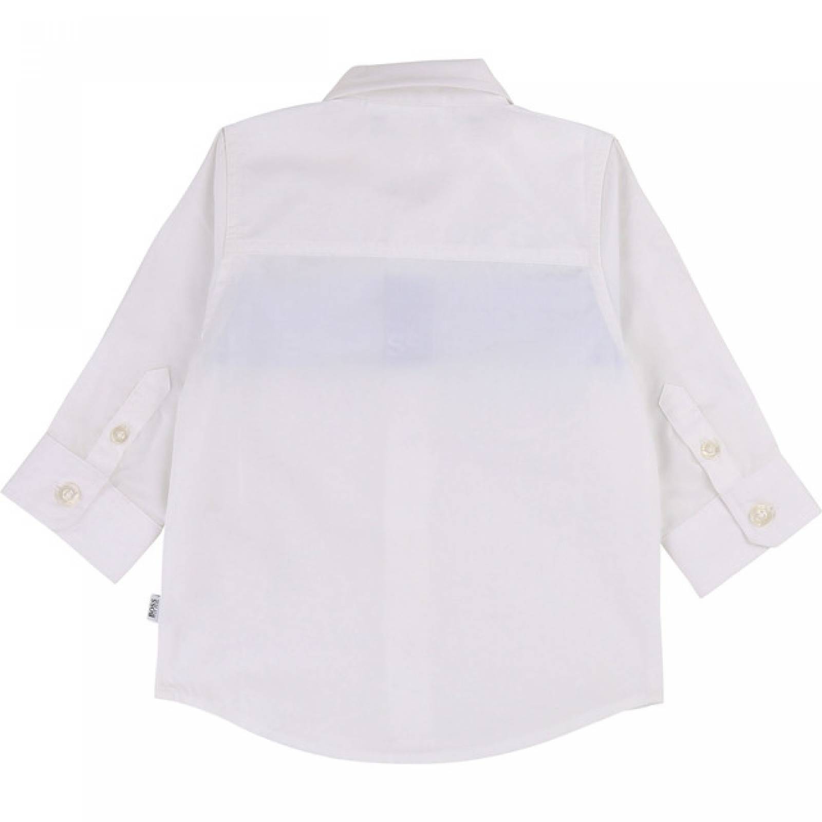  HUGO BOSS CAMISA BLANCA MANGA CORTA PARA BEBE