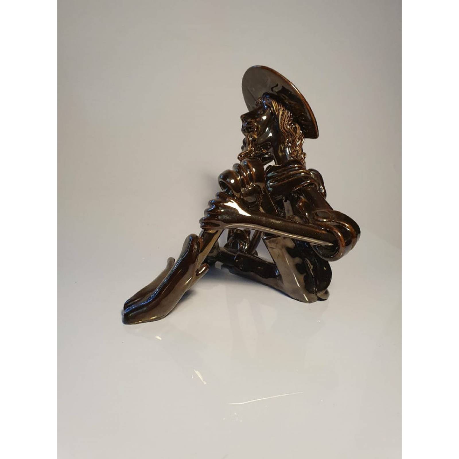 DON QUIJOTE DE CERAMICA ESCULTURA NUMERADOS Y REGISTRADOS, CADA PIEZA ES UNICA.