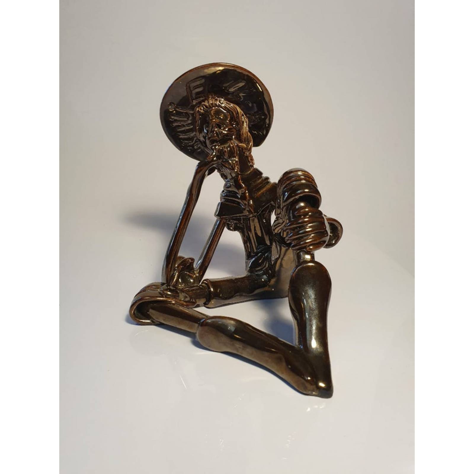 DON QUIJOTE DE CERAMICA ESCULTURA NUMERADOS Y REGISTRADOS, CADA PIEZA ES UNICA.