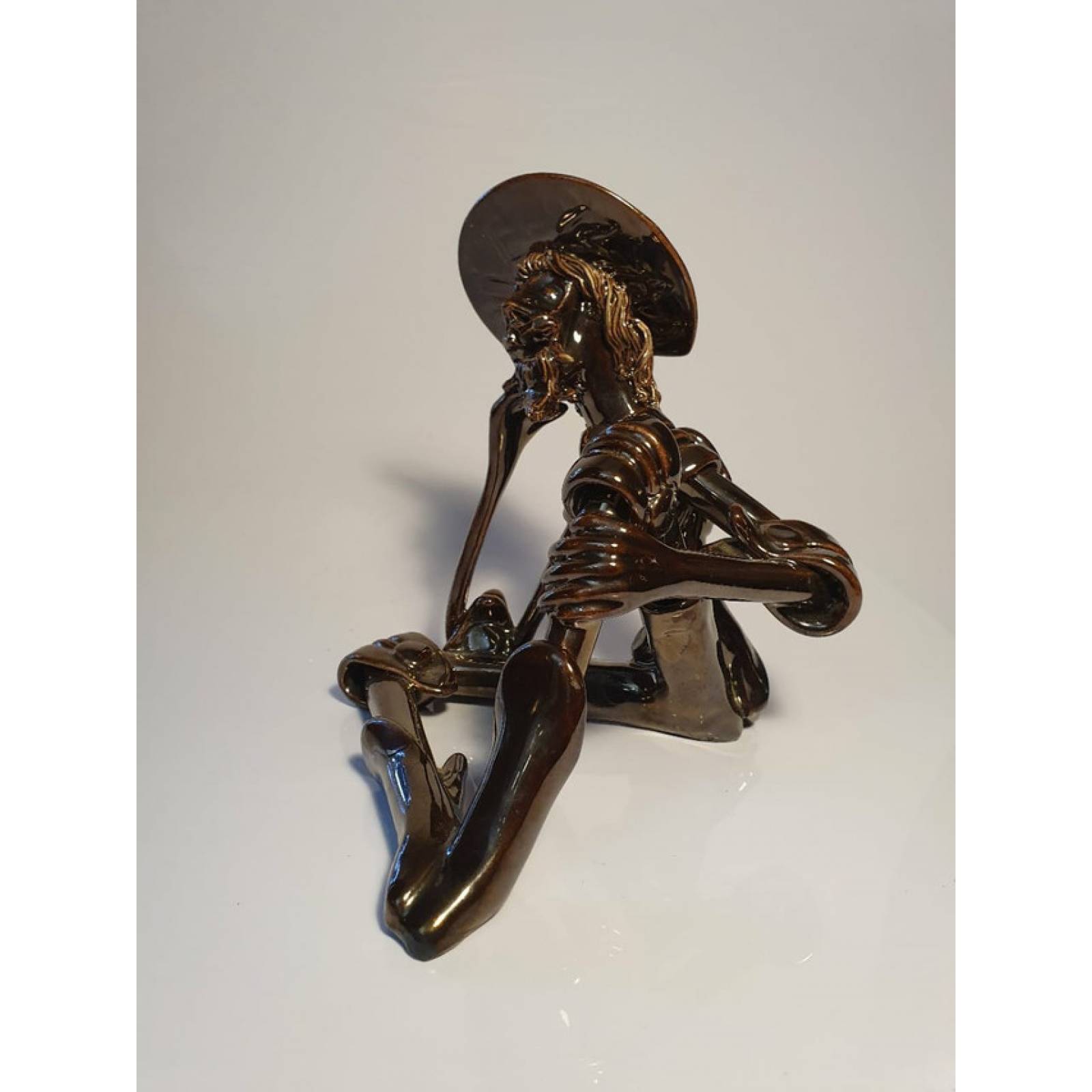 DON QUIJOTE DE CERAMICA ESCULTURA NUMERADOS Y REGISTRADOS, CADA PIEZA ES UNICA.