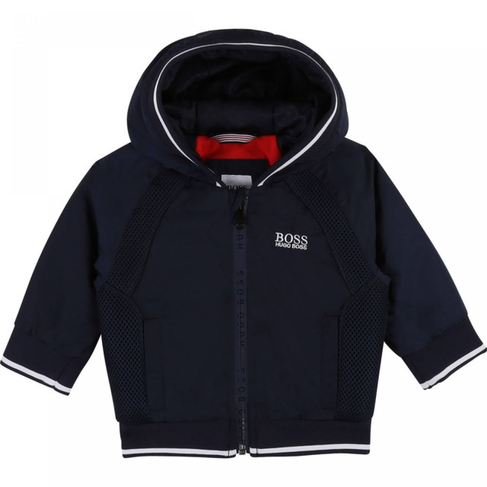 HUGO BOSS SUDADERA CON SIERRE Y CAPUCHA AZUL MARINO