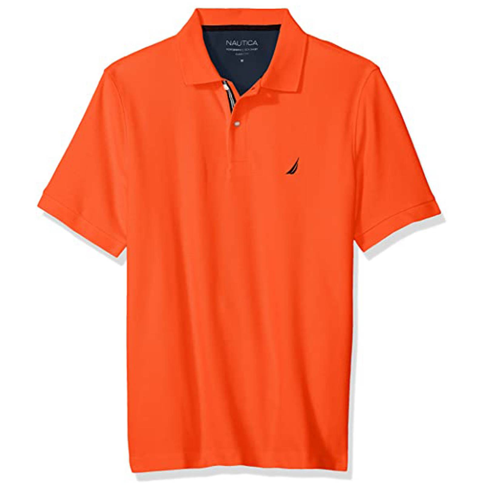 Playera Tipo Polo Color Naranja Para Caballero Moda Nautica
