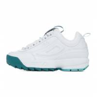Tenis Fila Disruptor Ii Duo Blanco Con Turquesa