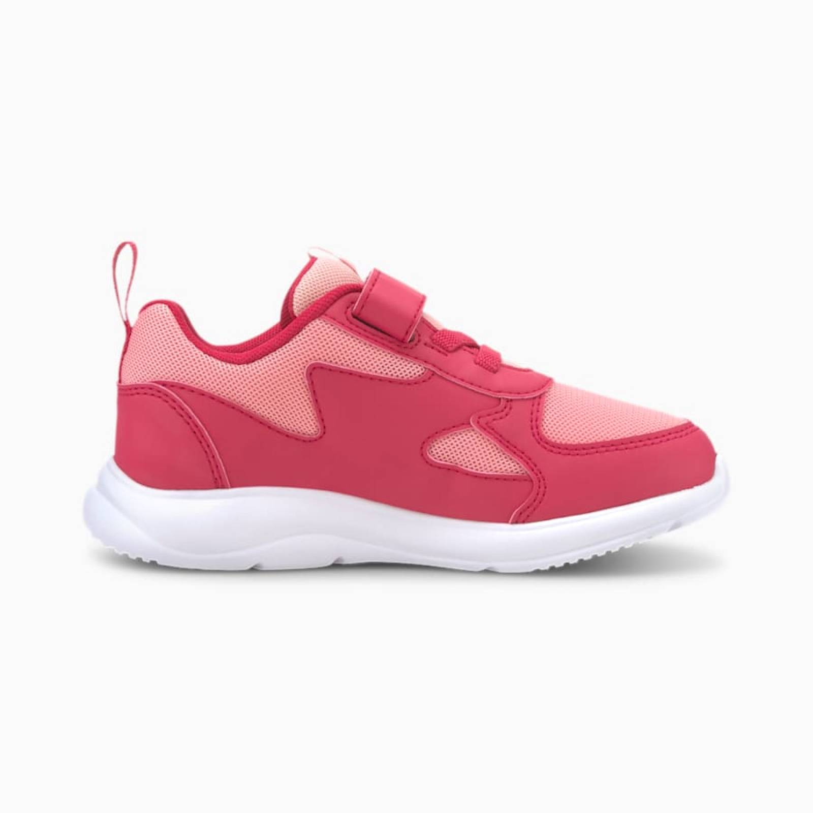 TENIS PUMA PARA NIÑA FUN RACER ROSA CON BLANCO