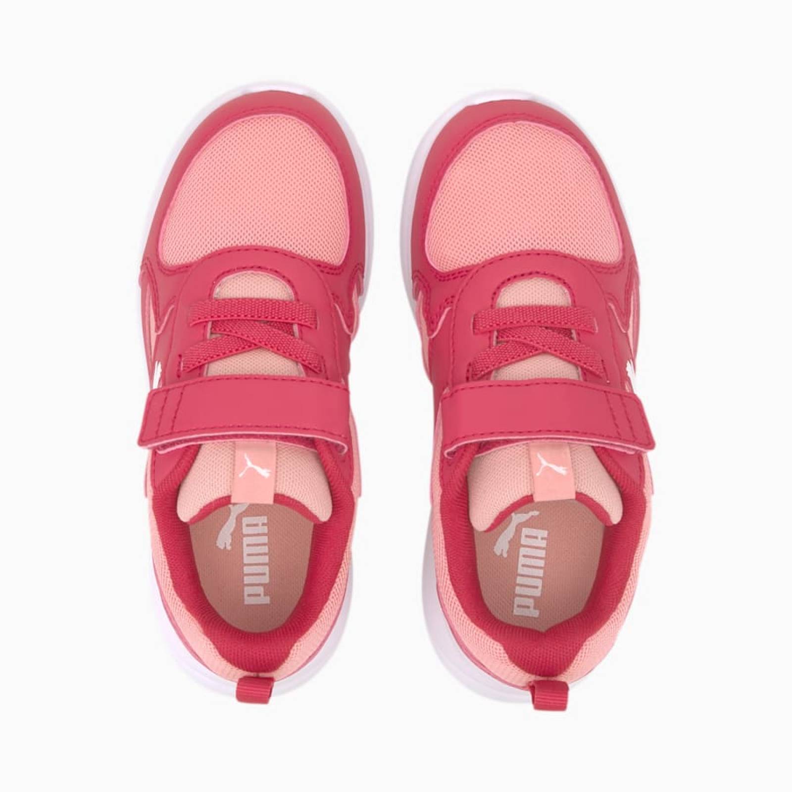 TENIS PUMA PARA NIÑA FUN RACER ROSA CON BLANCO