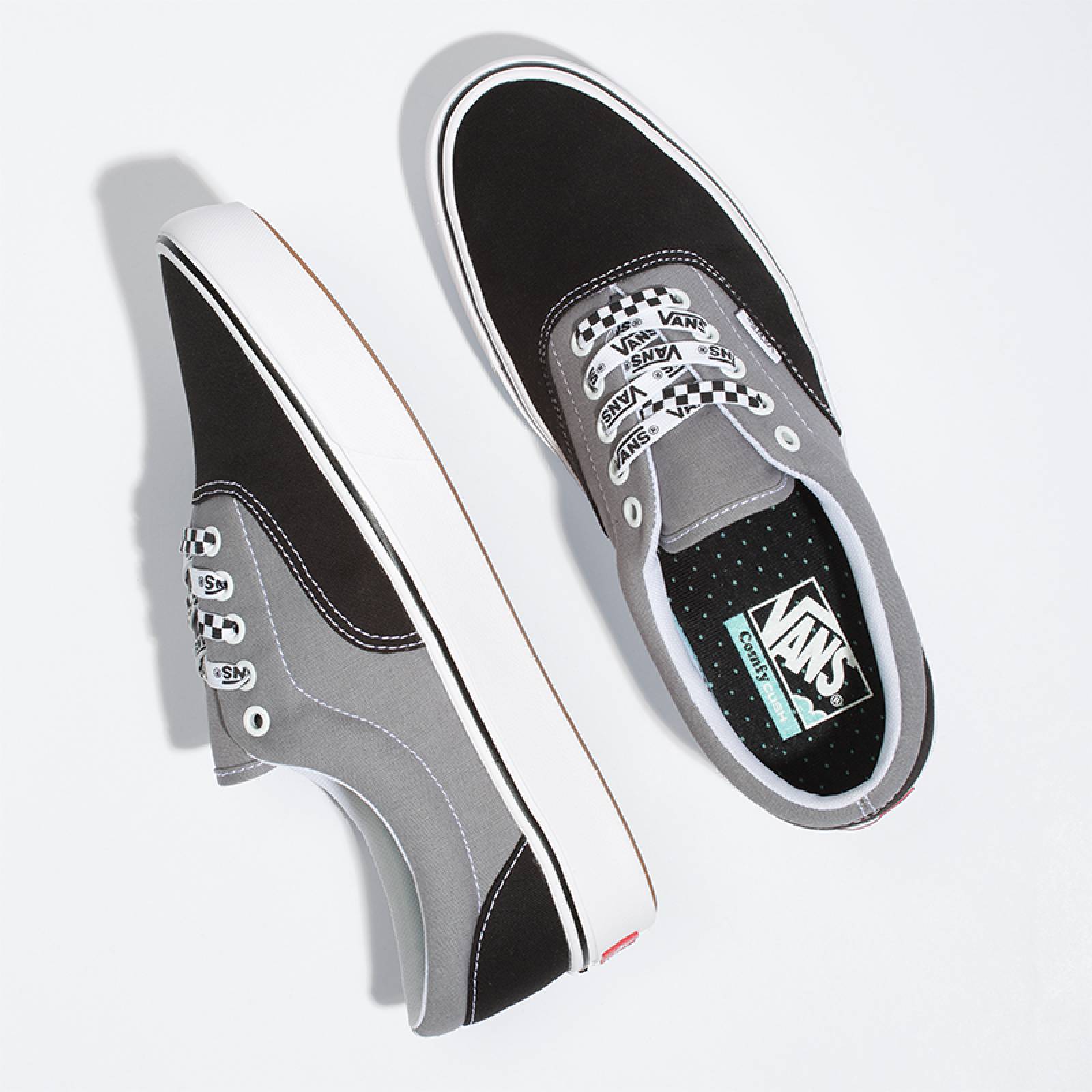 TENIS VANS COMFYCUSH ERA LACE NEGRO CON GRIS