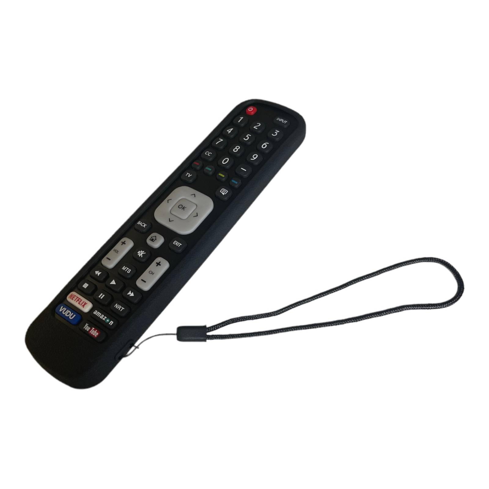 Funda de Silicon Para Control Hisense En2a27 En2a27ht Negro