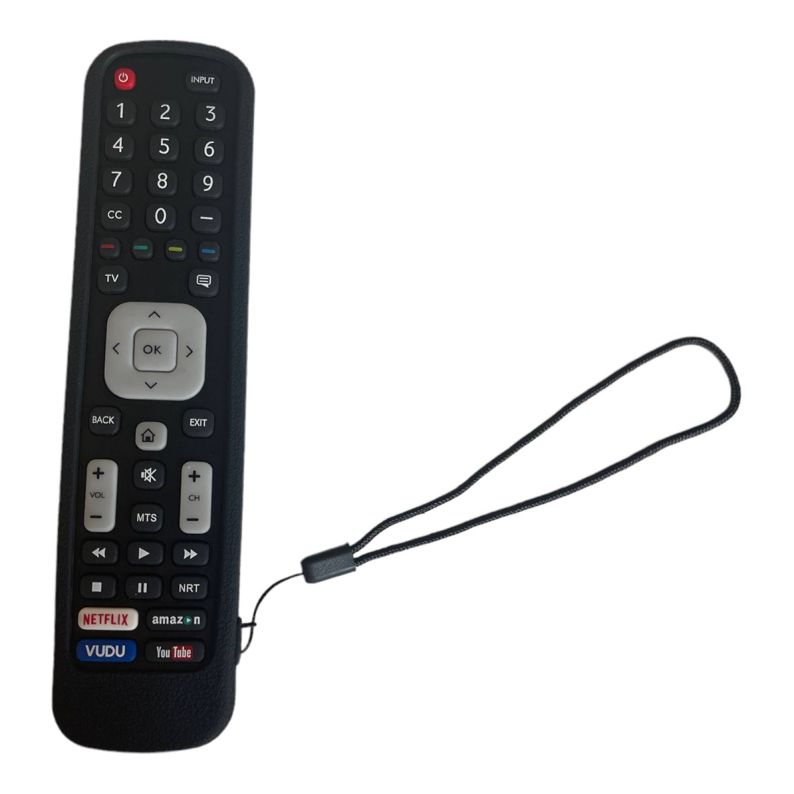Funda de Silicon Para Control Hisense En2a27 En2a27ht Negro