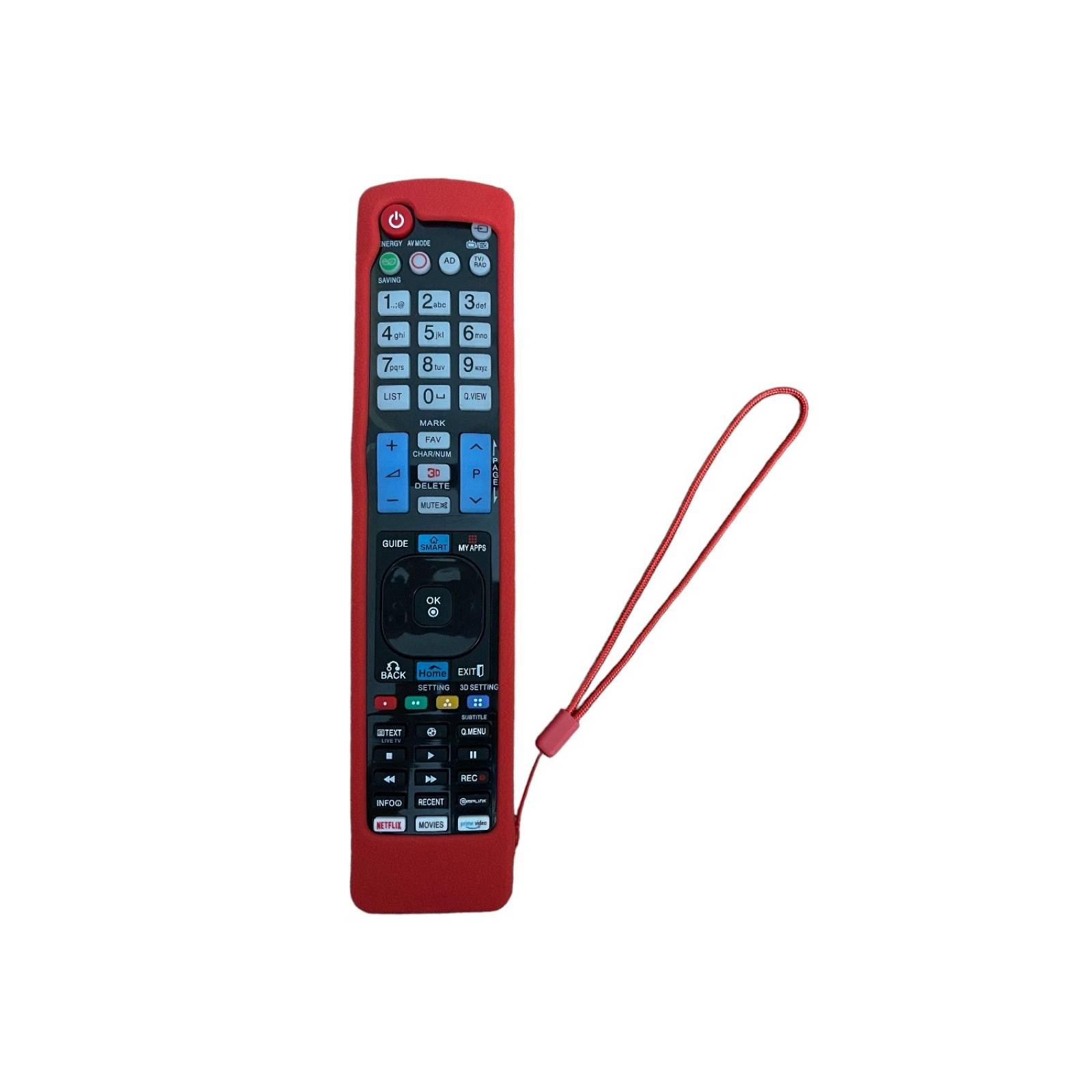 Funda Para Control Lg AKB73295502 AKB72914043 Rojo