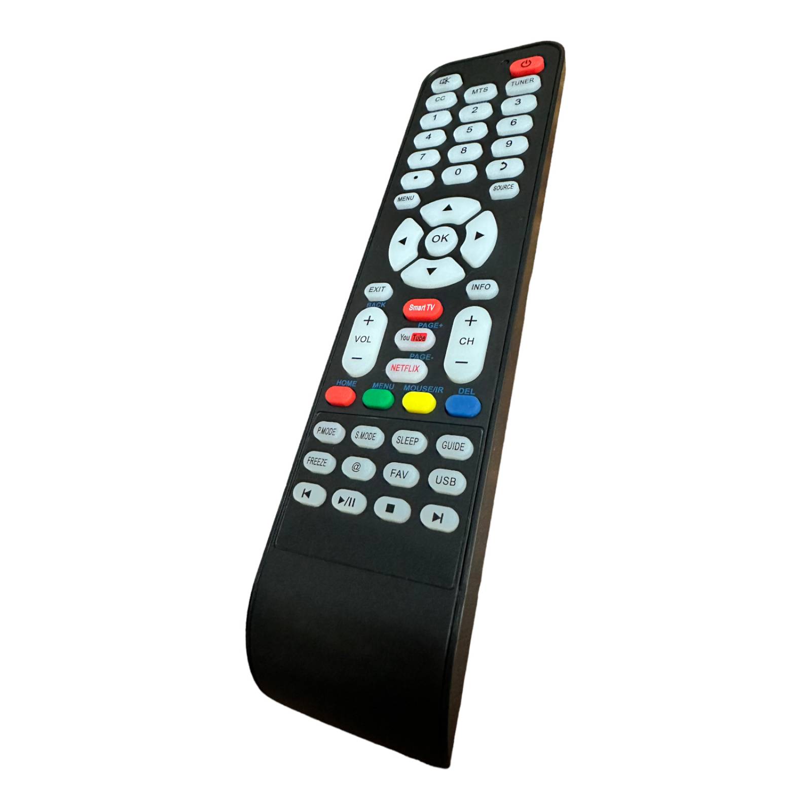 Control Letras Azules Compatible Con Spectra Smart Tv +Pilas