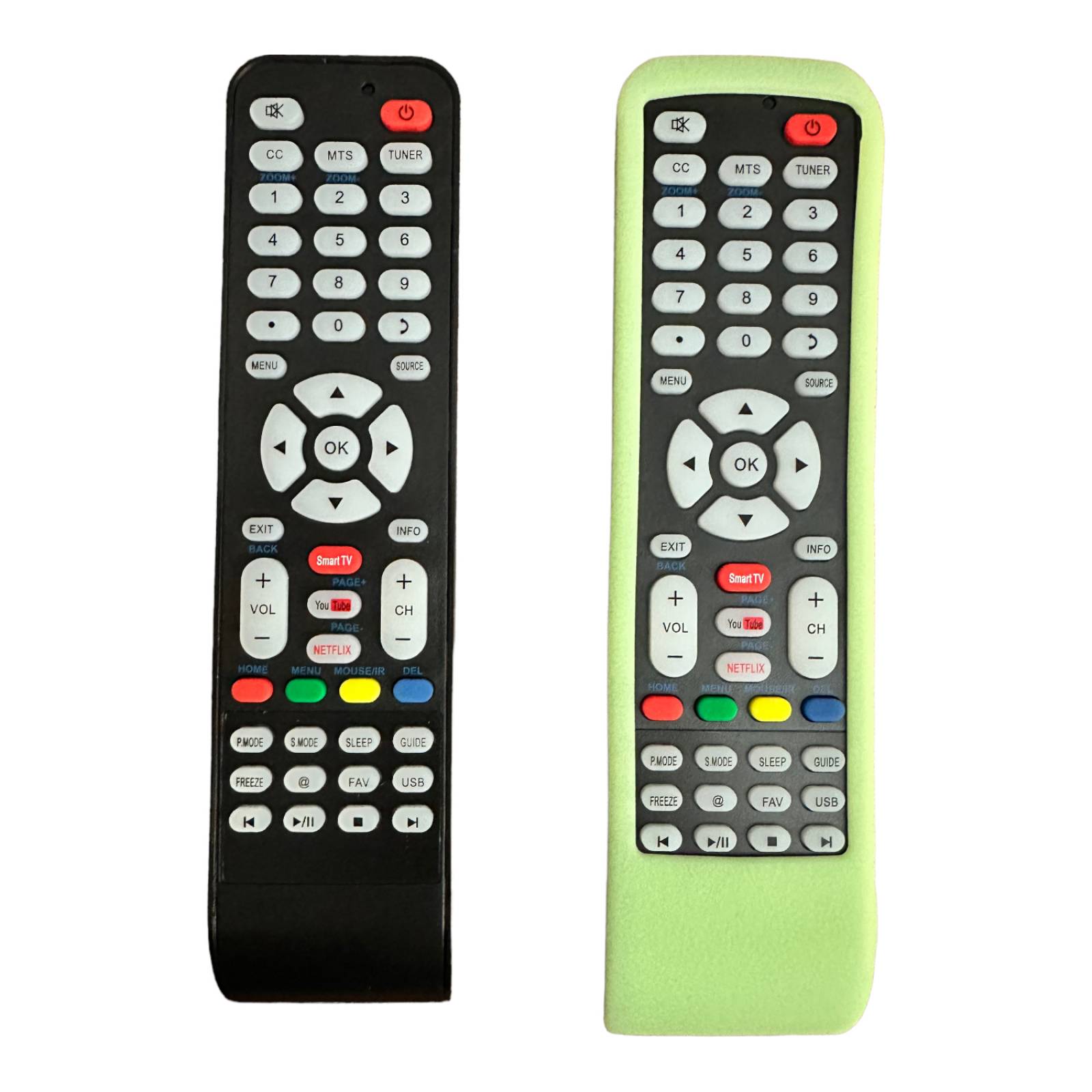 Control Letras Azules Compatible Con Atvio Smart Tv +Funda