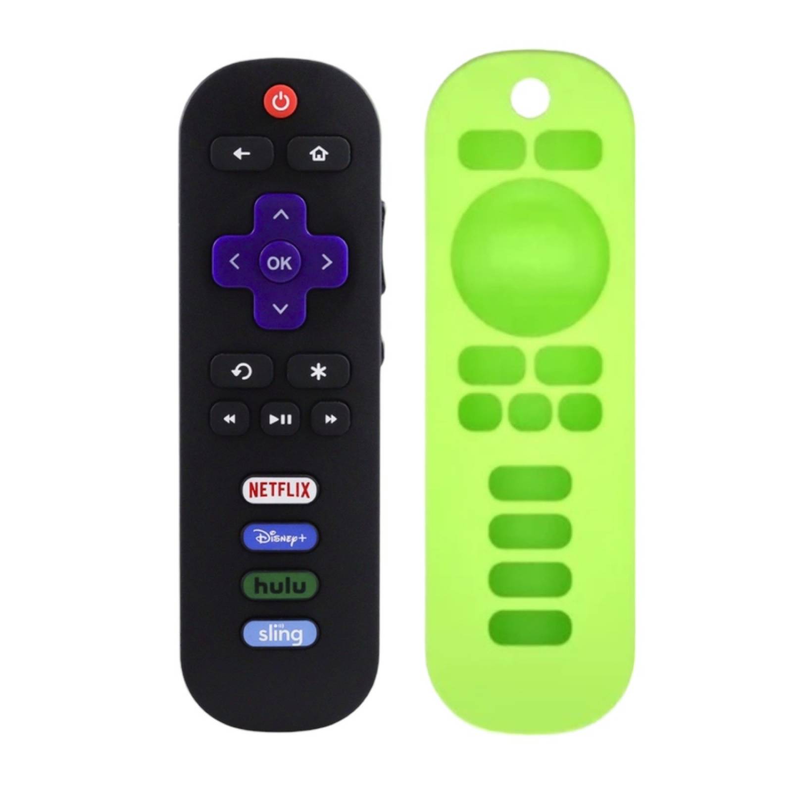 Control Compatible Con Pantalla Onn Roku Tv Mas Funda