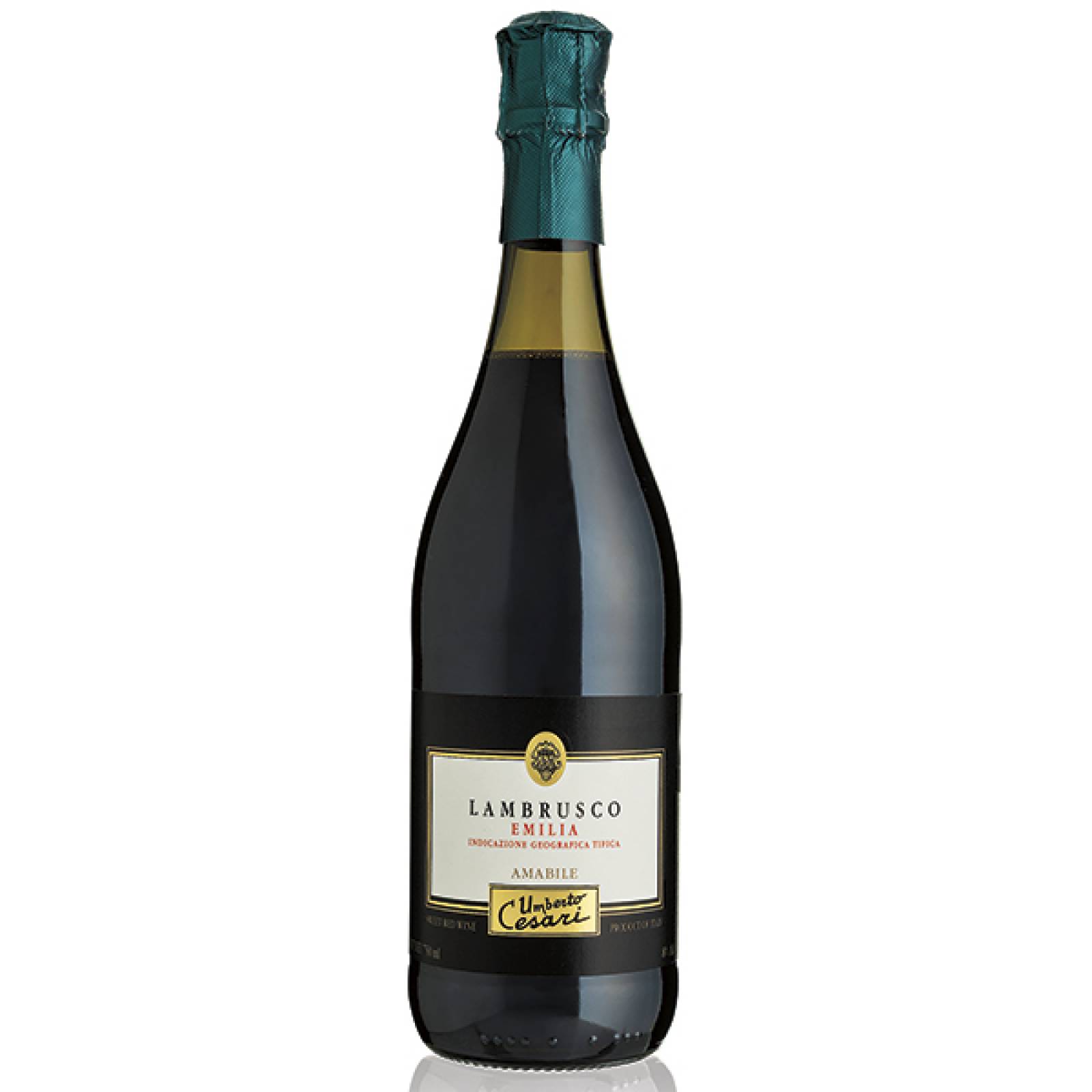 Vino Espumoso Italiano Tinto Cesari Lambrusco Emilia 750 Ml