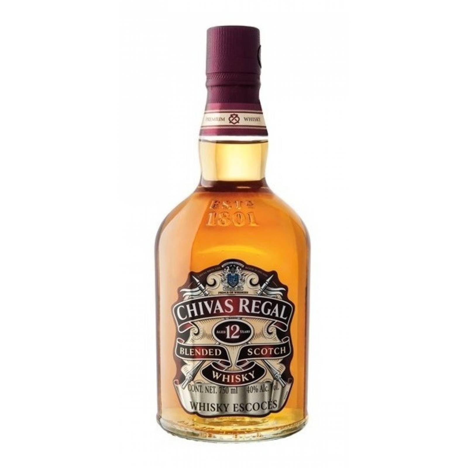 Whisky Chivas Regal 12 Años 750 Ml 