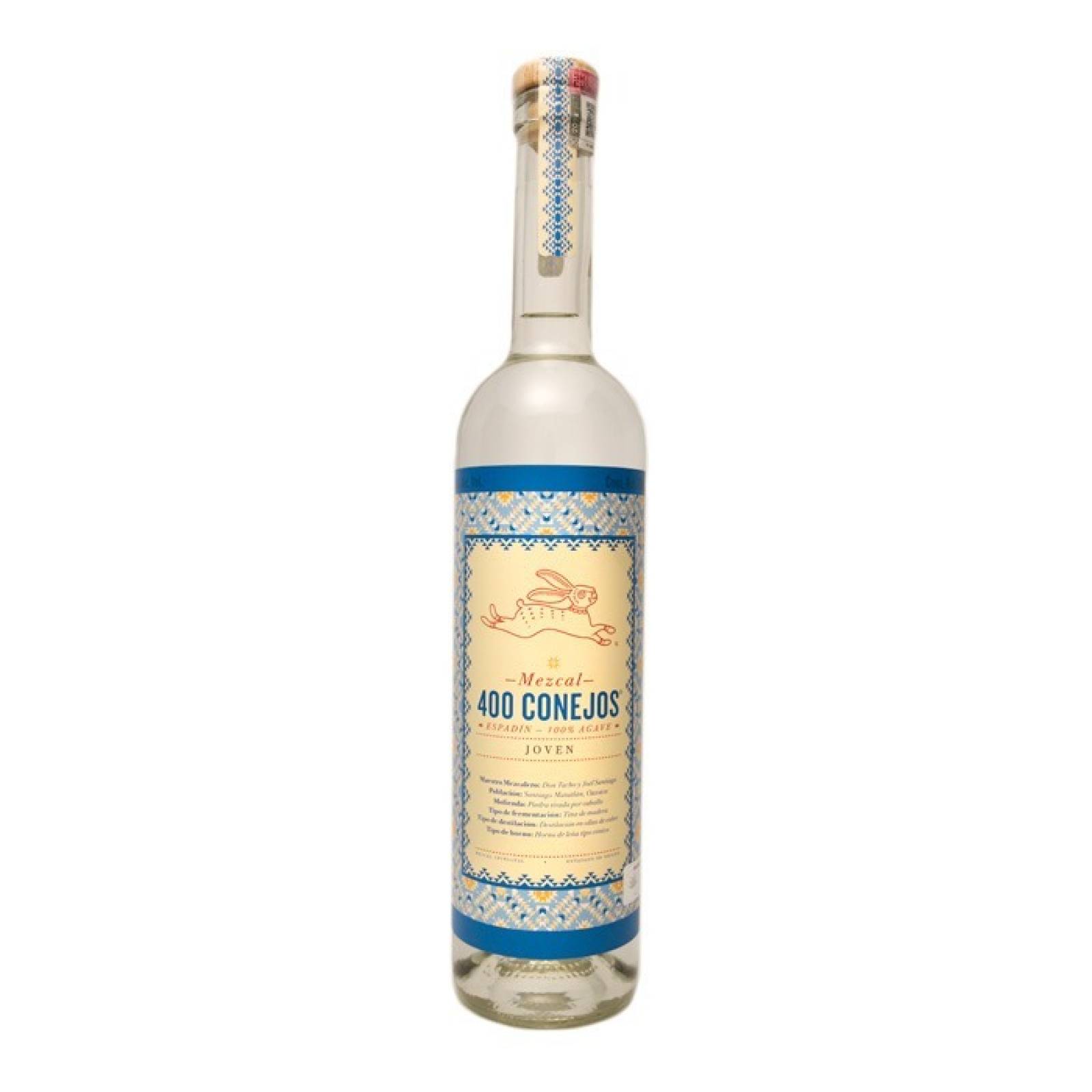 Mezcal 400 Conejos Joven Espadin 750 Ml