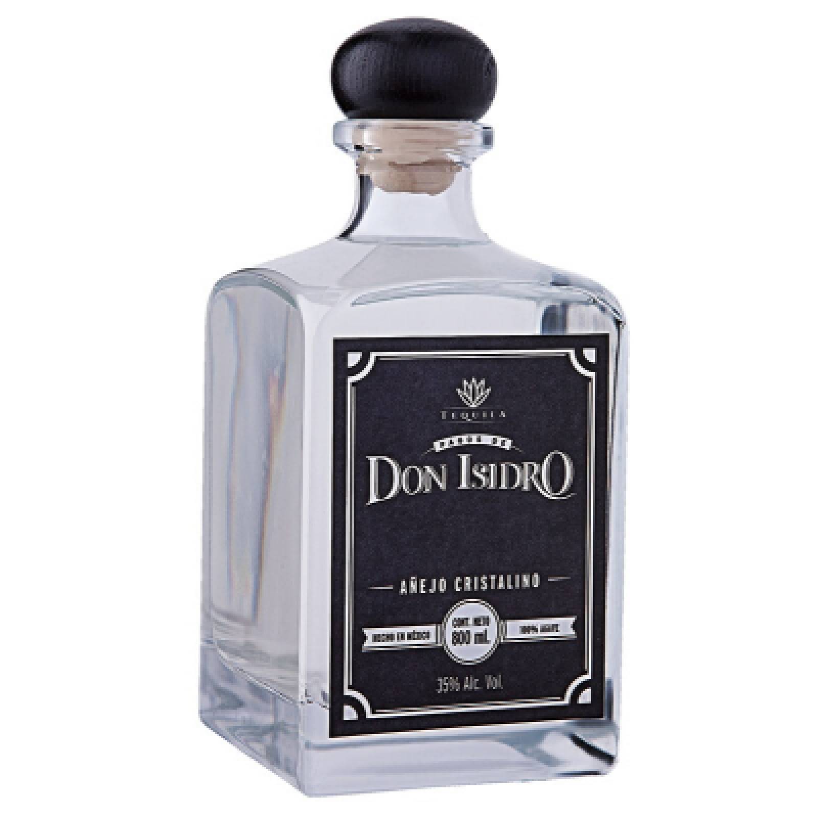 Tequila Don Isidro Añejo Cristalino 800 Ml