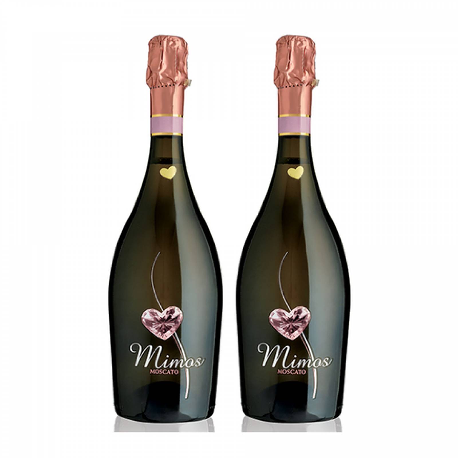 PAQ. 2 VINO ESPUMOSO BOTTEGA MIMOS MOSCATO SPUMANTE 750 ML