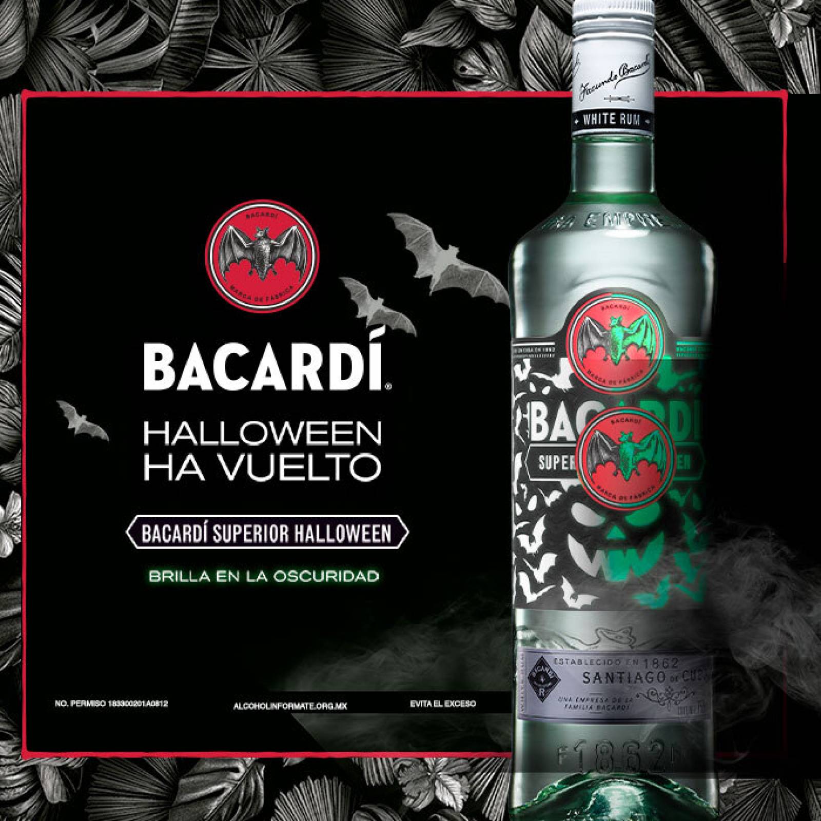 Ron Bacardi Blanco Halloween 750 Ml