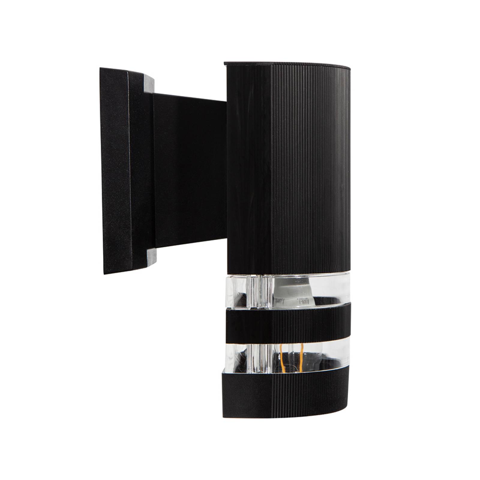 Lámpara de Pared Arbotante Exterior Negro 1 Luz LED 10W 