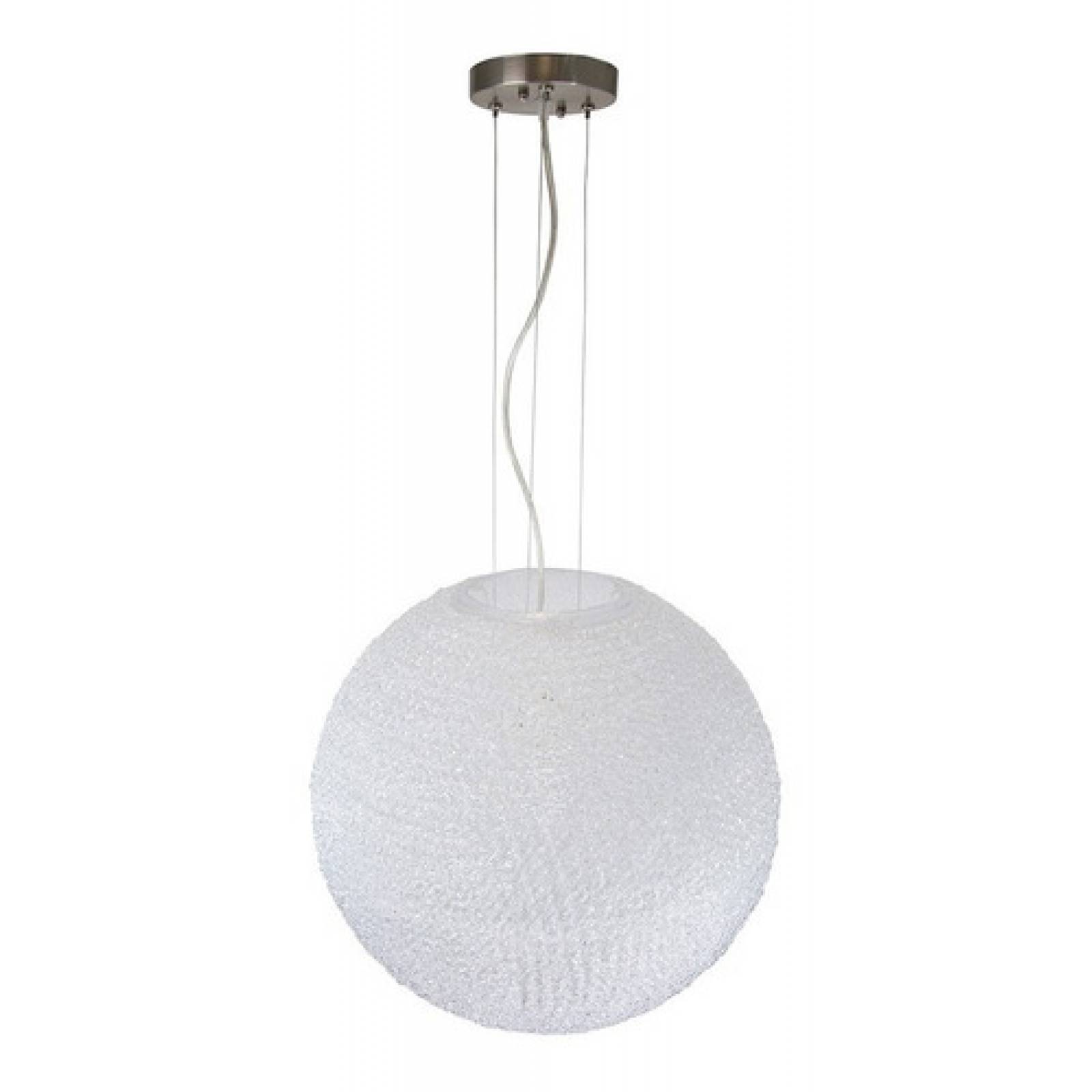 Lámpara Colgante De Techo Acero Niquel Satinado E27 1 Luz