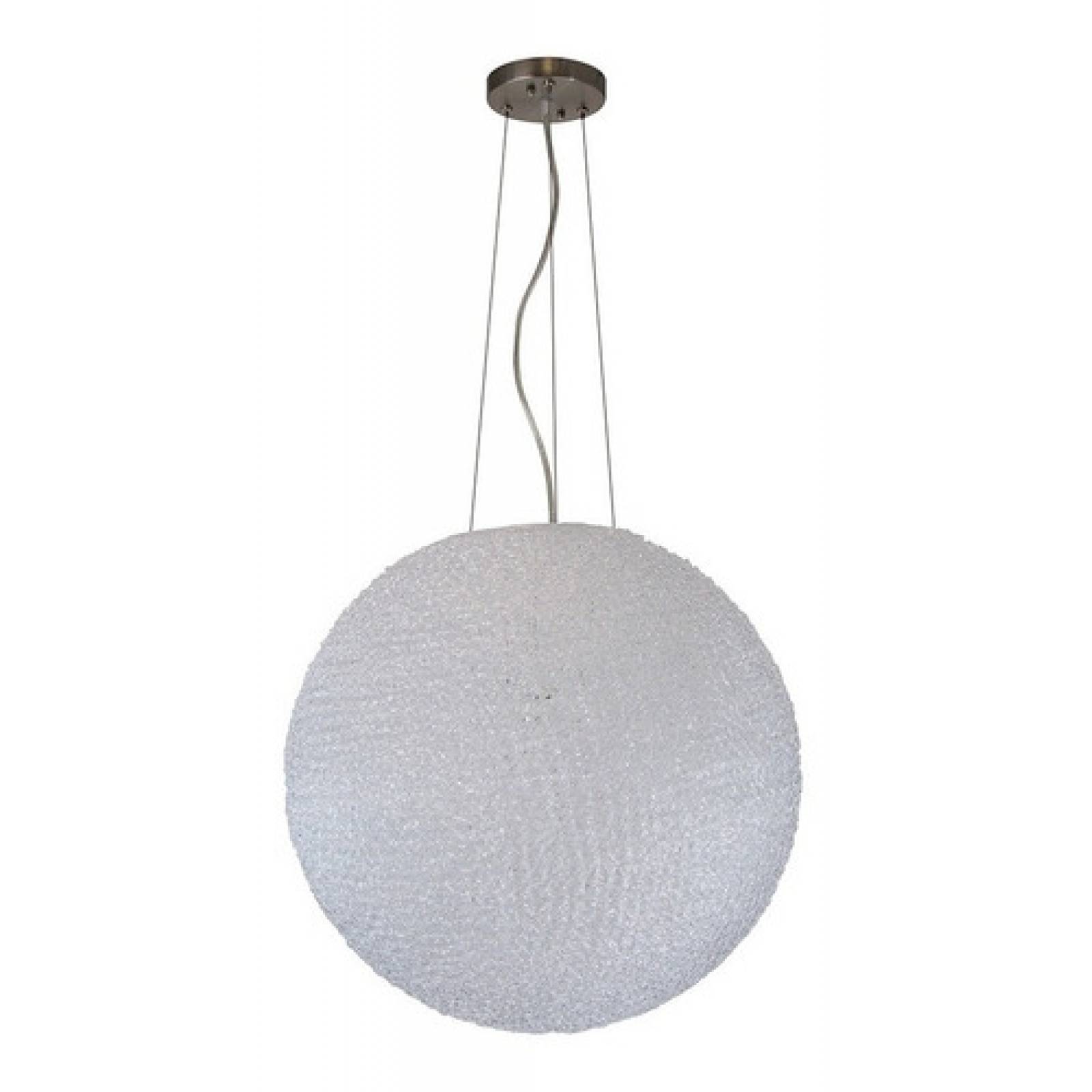 Lámpara Colgante De Techo Acero Niquel Satinado E27 1 Luz