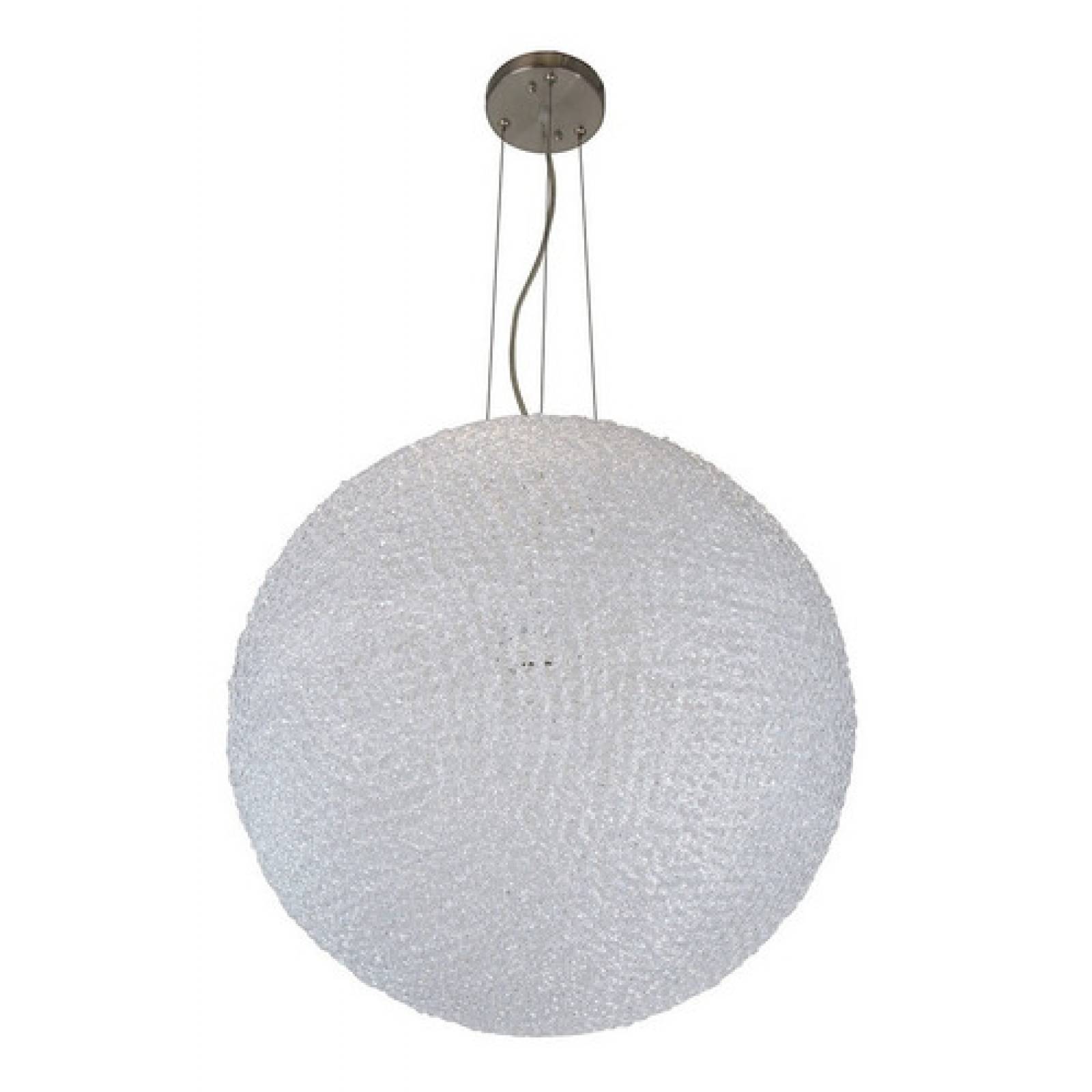 Lámpara Colgante De Techo Acero Niquel Satinado E27 1 Luz