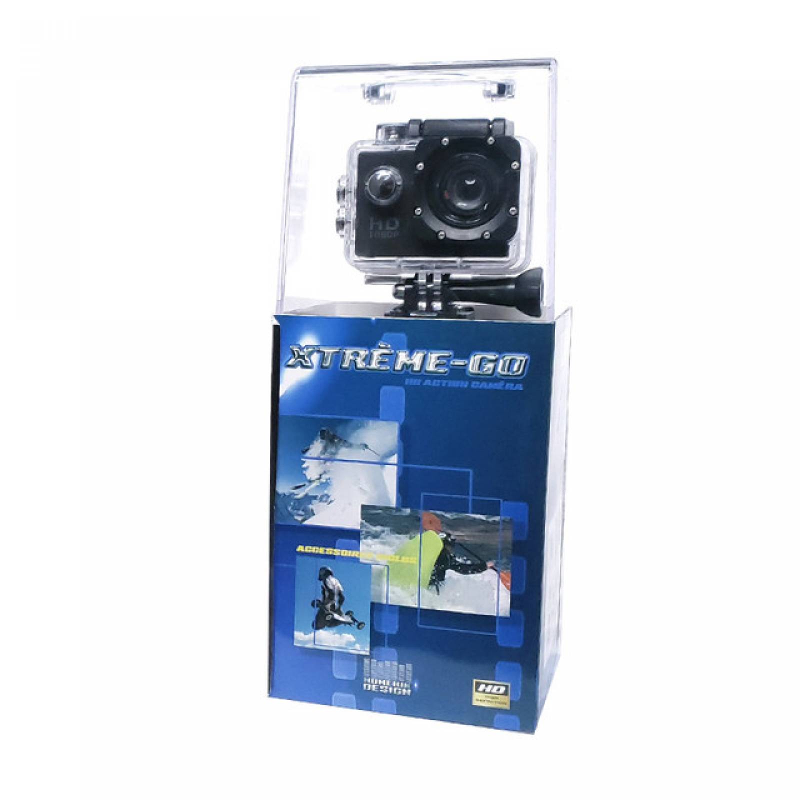 HQ - Xtreme GO Camara deportiva con Kit de Soprte y Proteccion