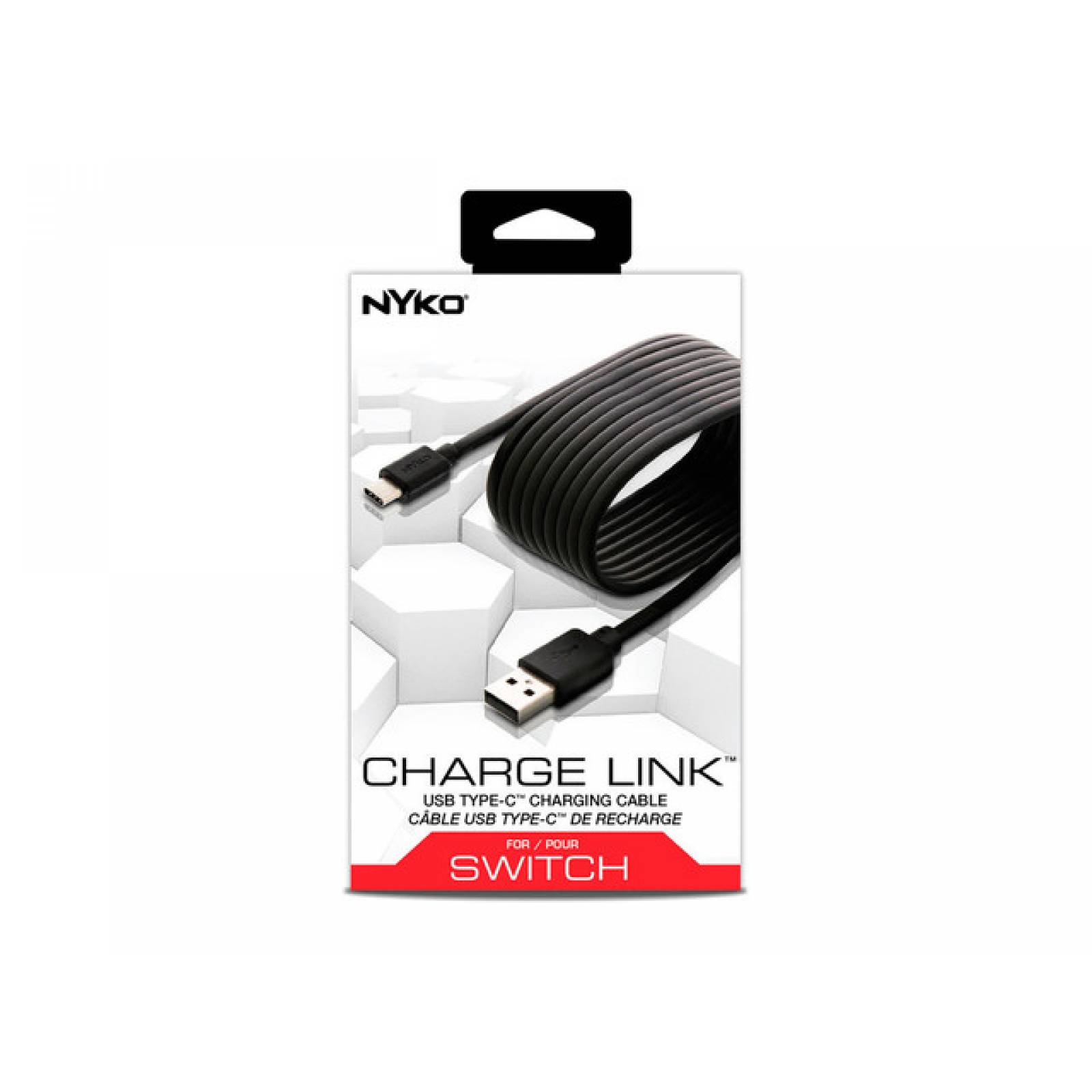 NYKO - Cable de carga USB tipo C - Nintendo Switch