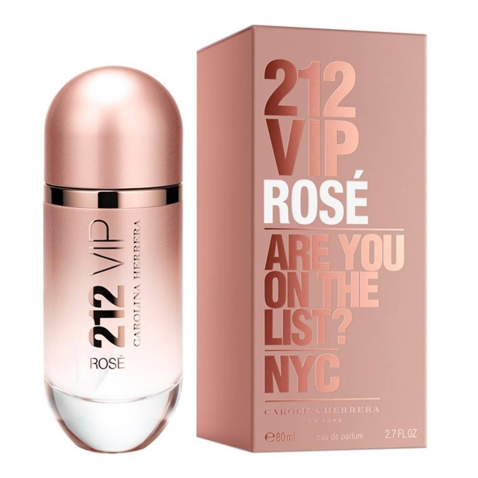 Perfume 212 Vip Rose Mujer Carolina Herrera 80ml