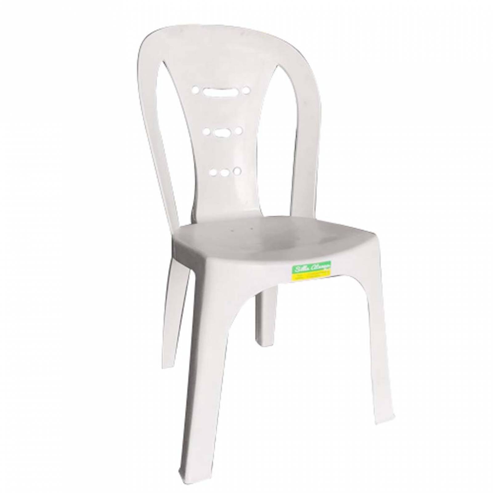 Silla blanca atenea de plastico resistente